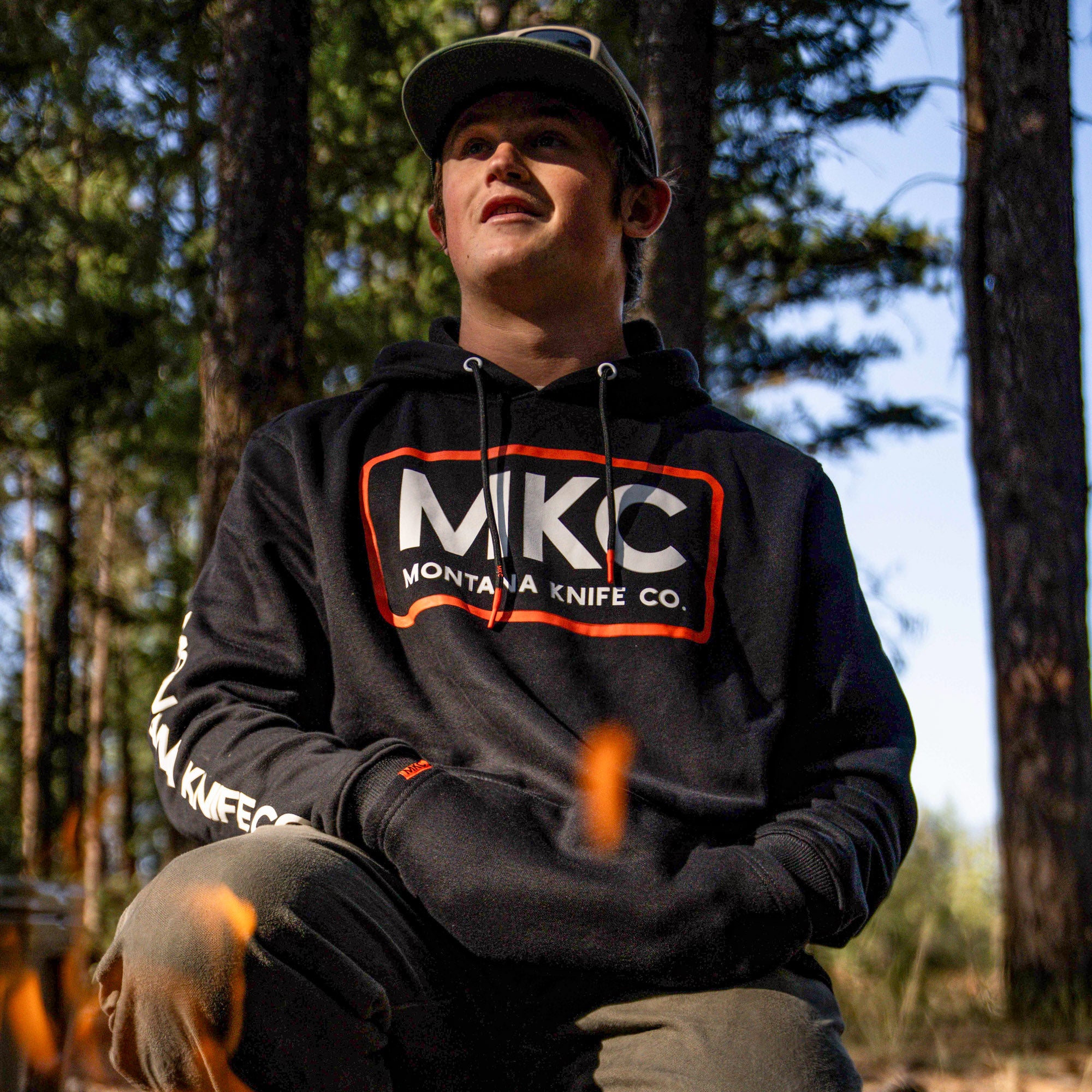 MKC FLEECE HOODIE - BLACK