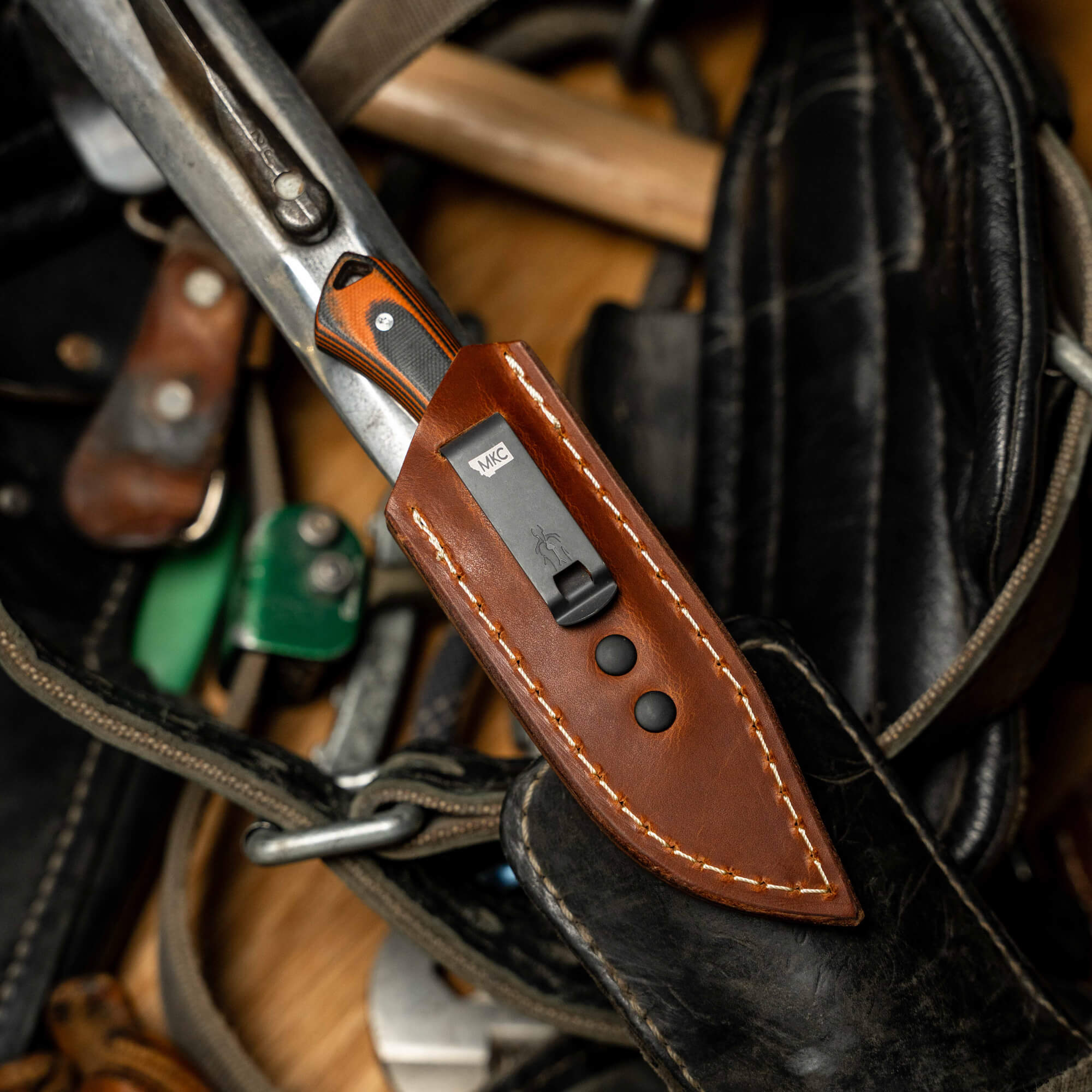 ROCKER LEATHER SHEATH - CONCEALED POCKET CARRY