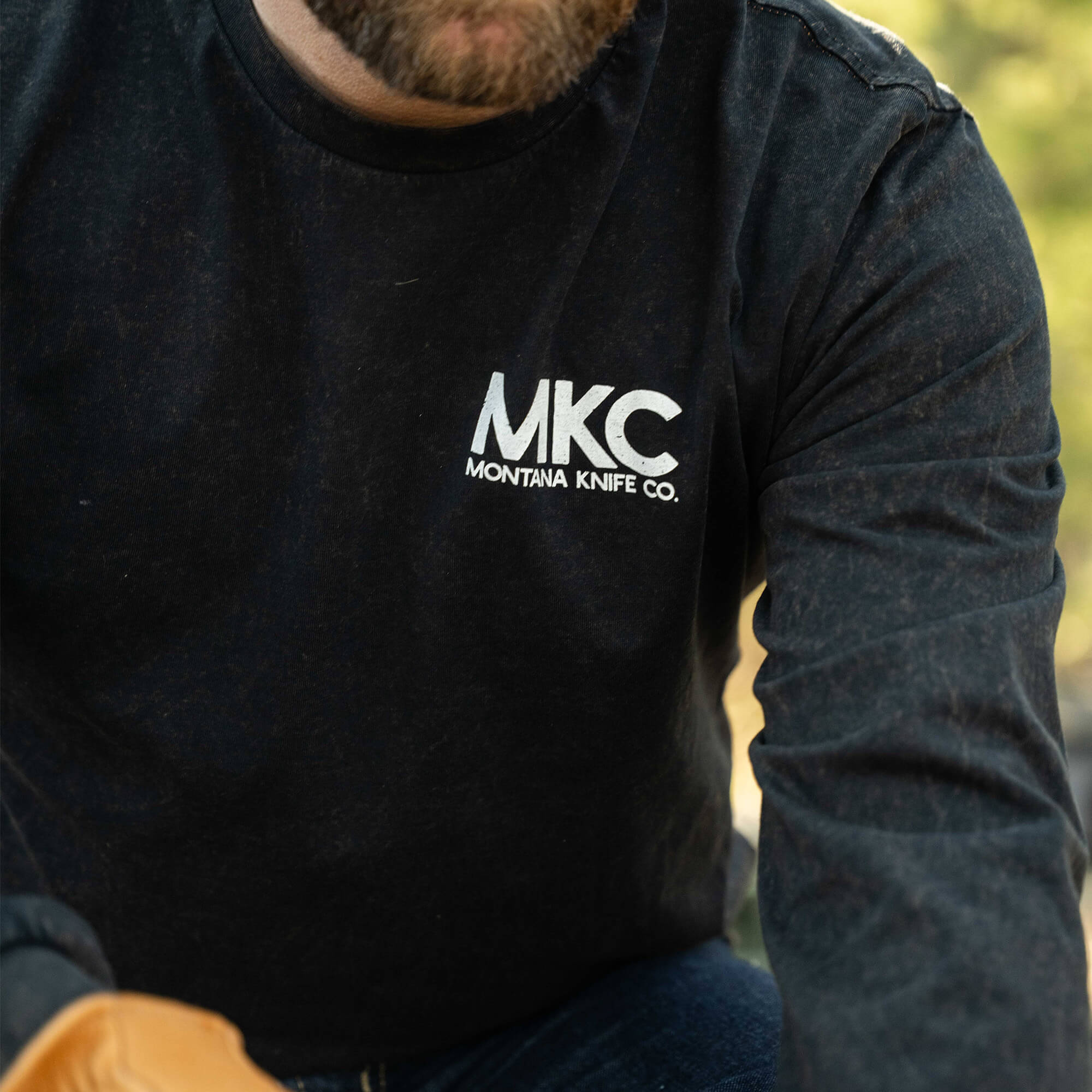 MKC STONEWASH LONG SLEEVE - BLACK