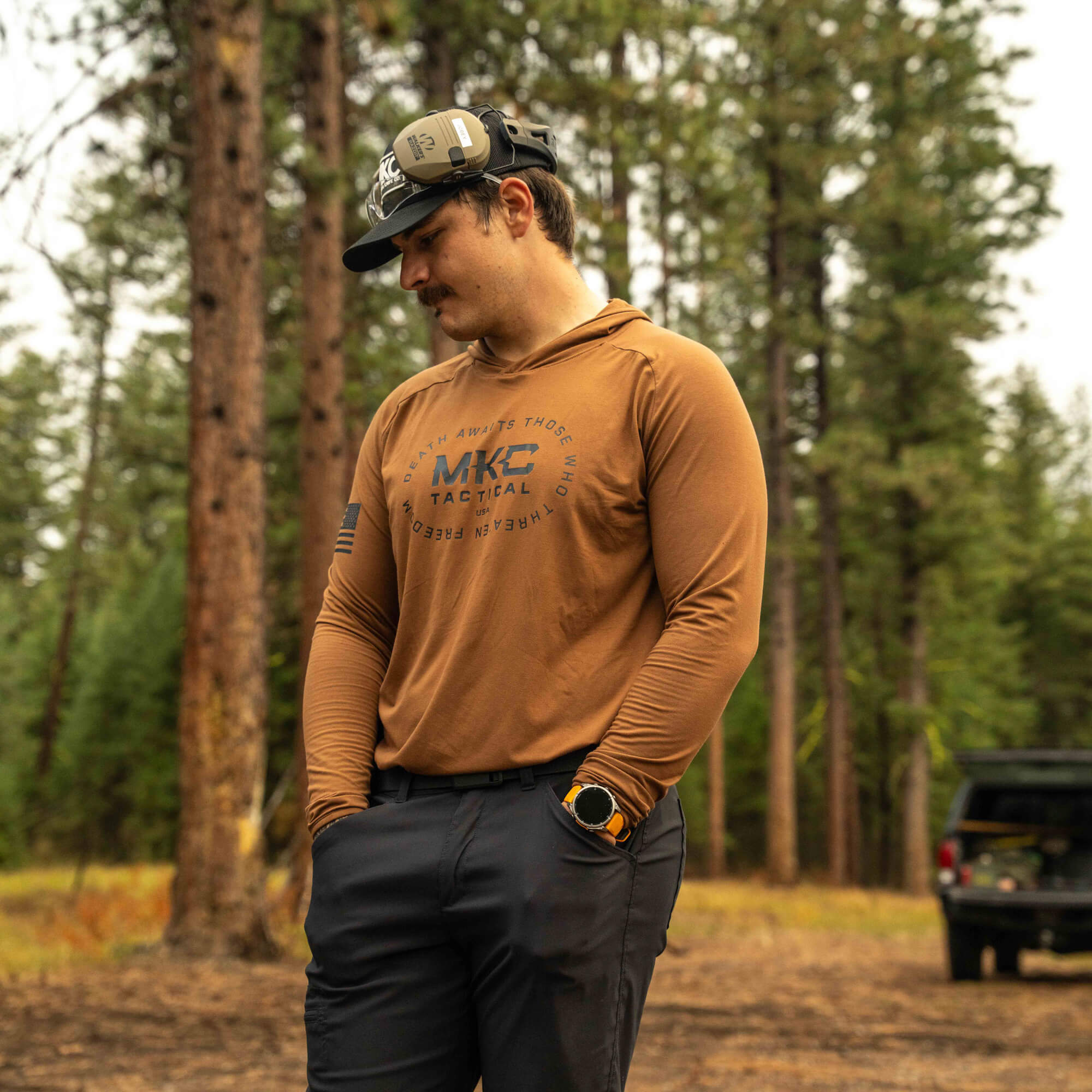 TACTICAL LIGHTWEIGHT BAMBOO HOODIE - COYOTE