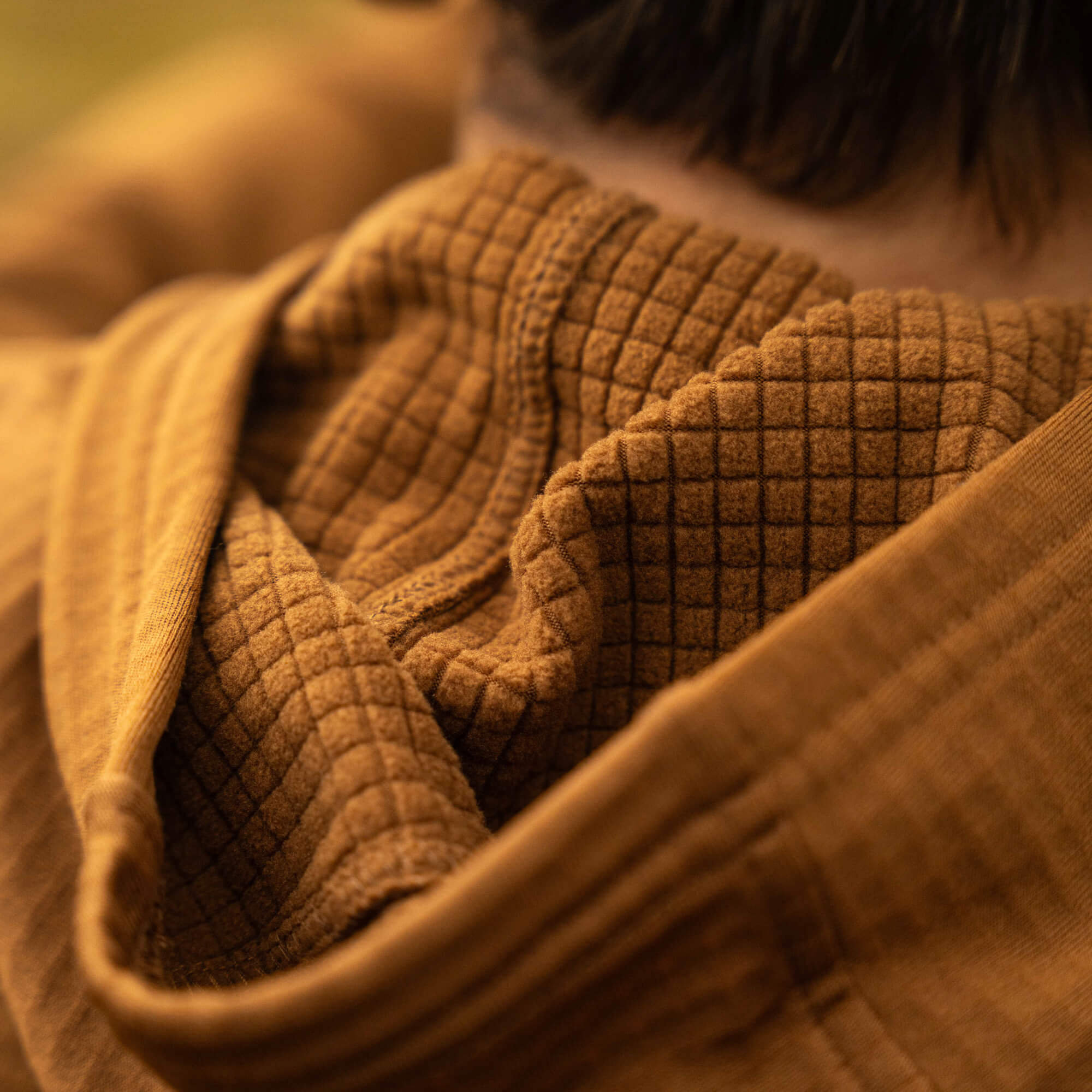 MKC WAFFLE KNIT PERFORMANCE HOODIE - COYOTE