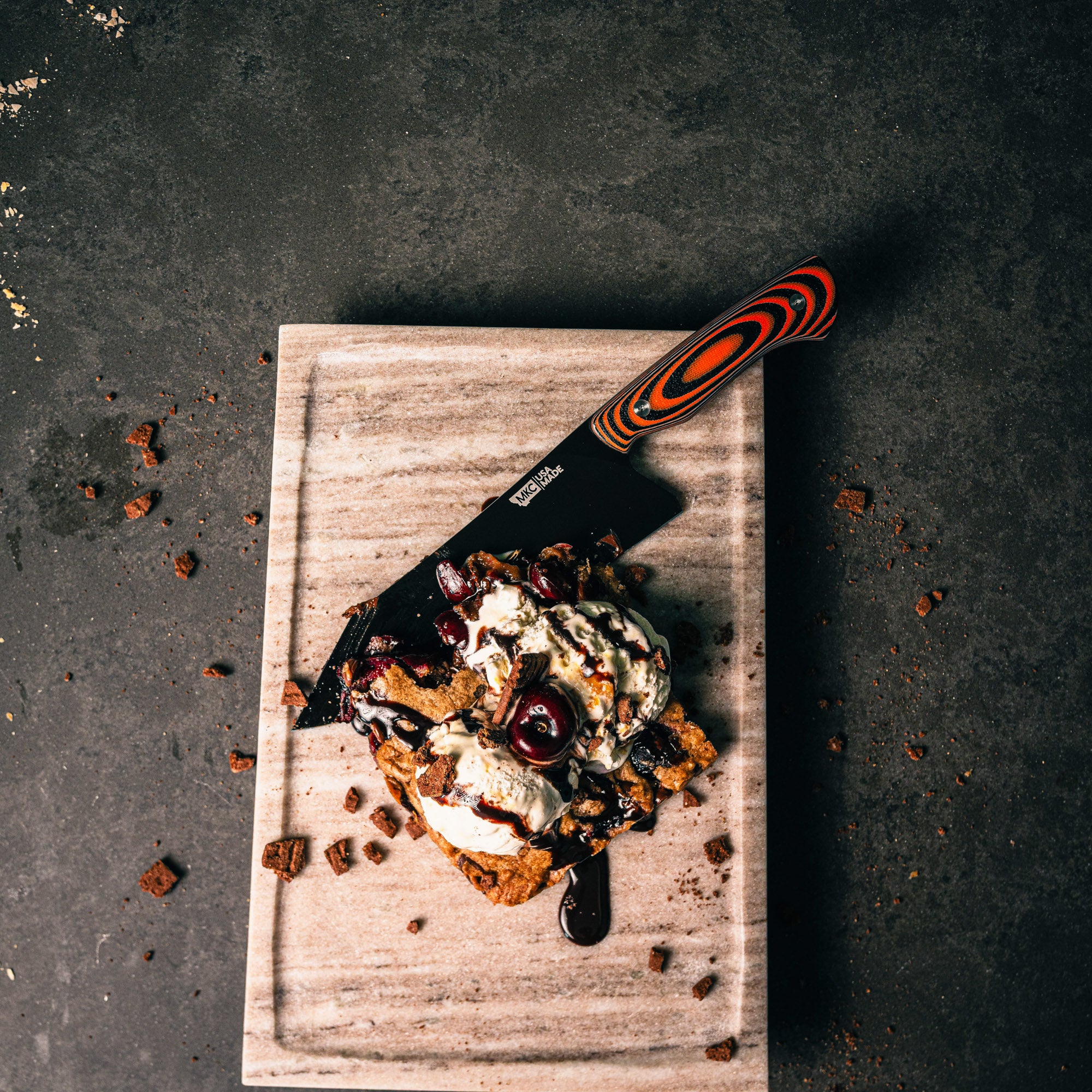 SMITH RIVER SANTOKU - ORANGE & BLACK