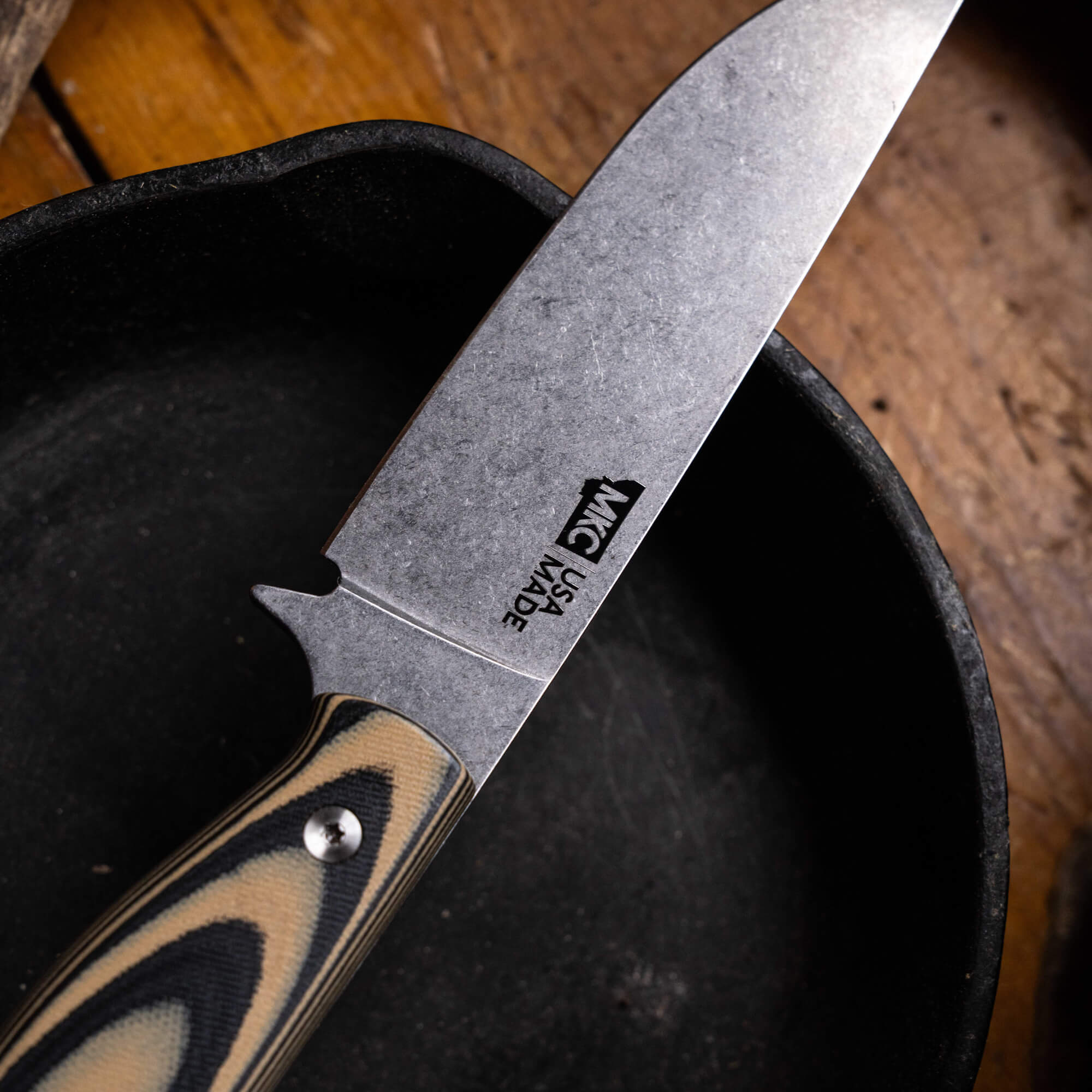 MAGNACUT SUPER CUB - DROP POINT HUNTER - TAN & BLACK