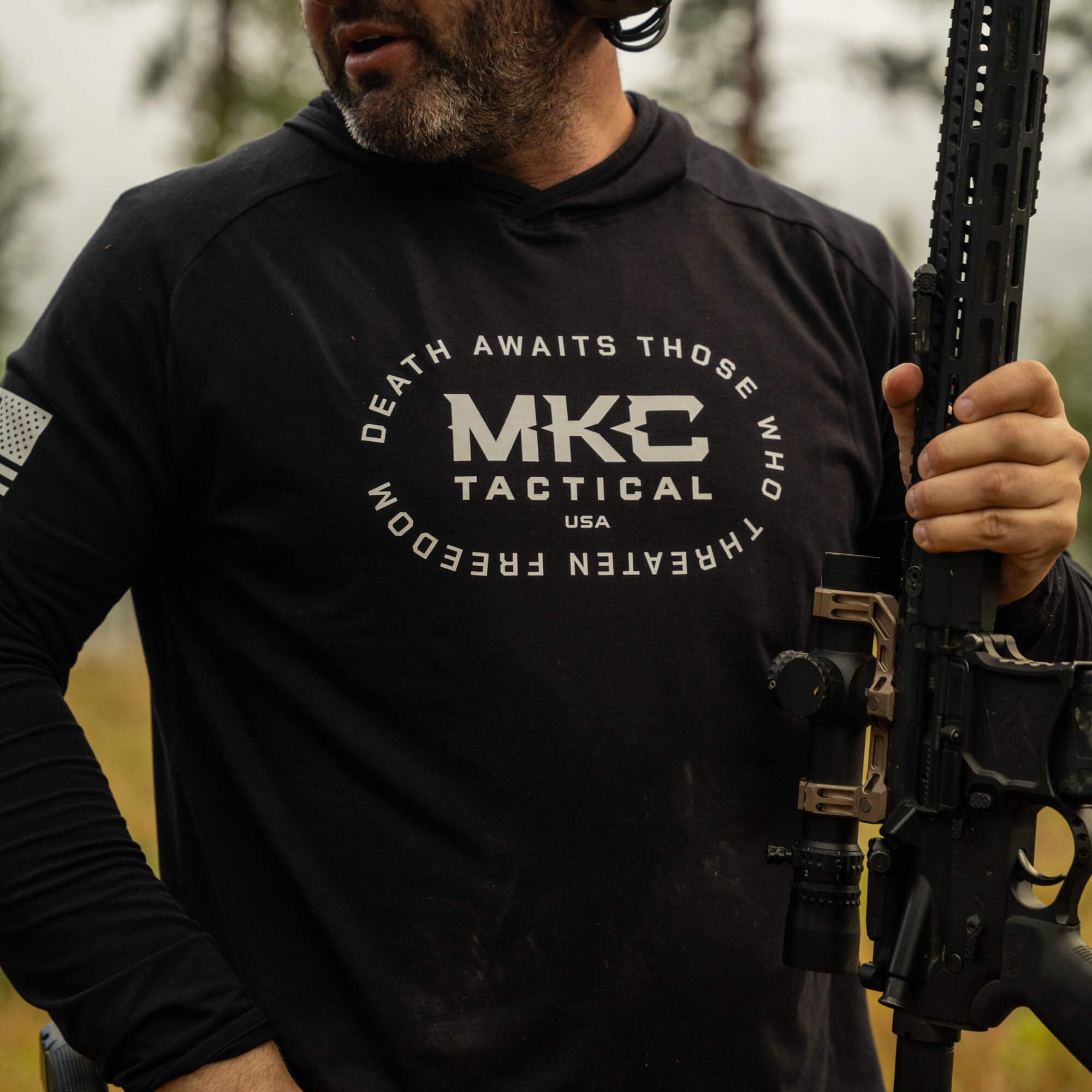 TACTICAL LIGHTWEIGHT BAMBOO HOODIE - SHADOW