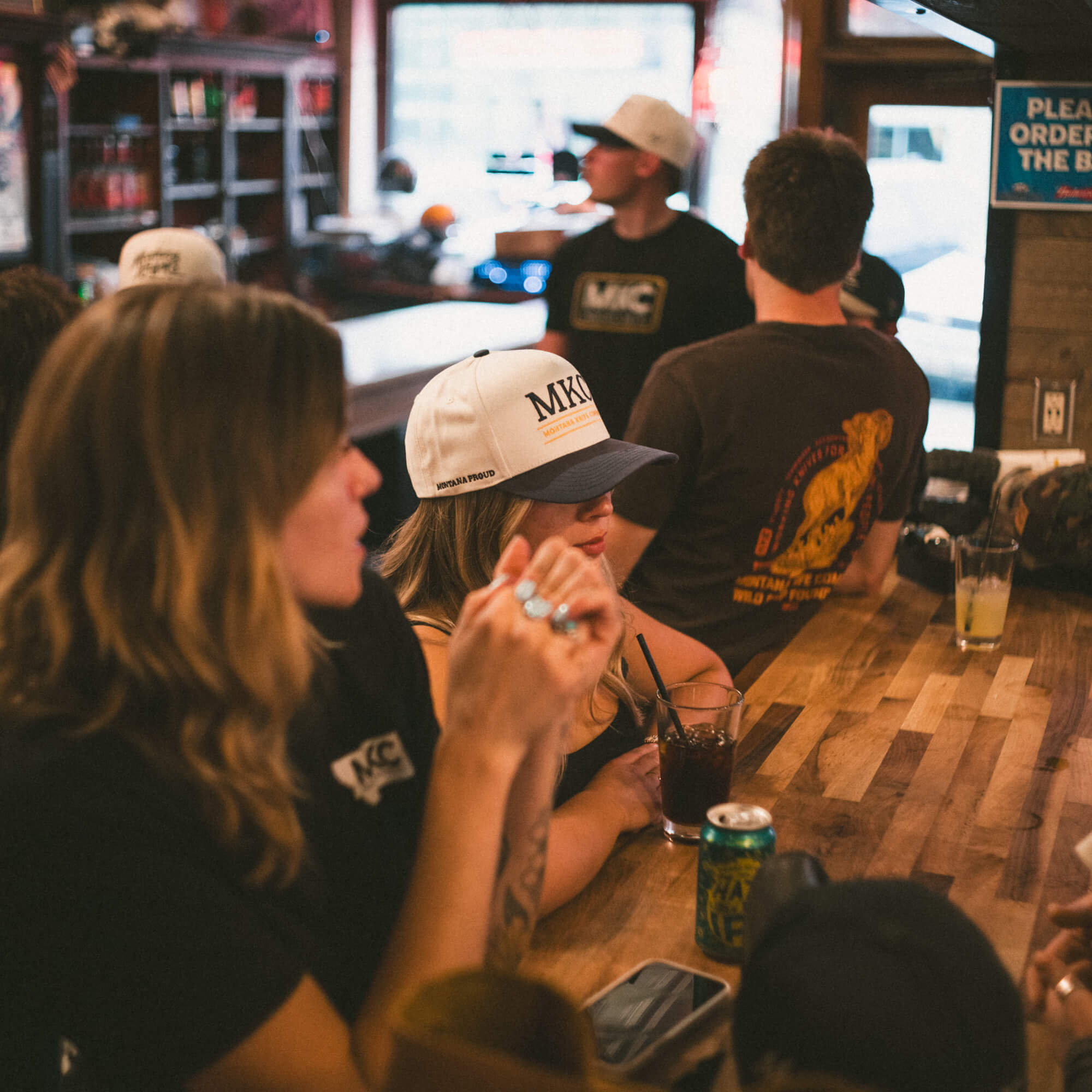 MKC UNIVERSITY HAT - IVORY/NAVY