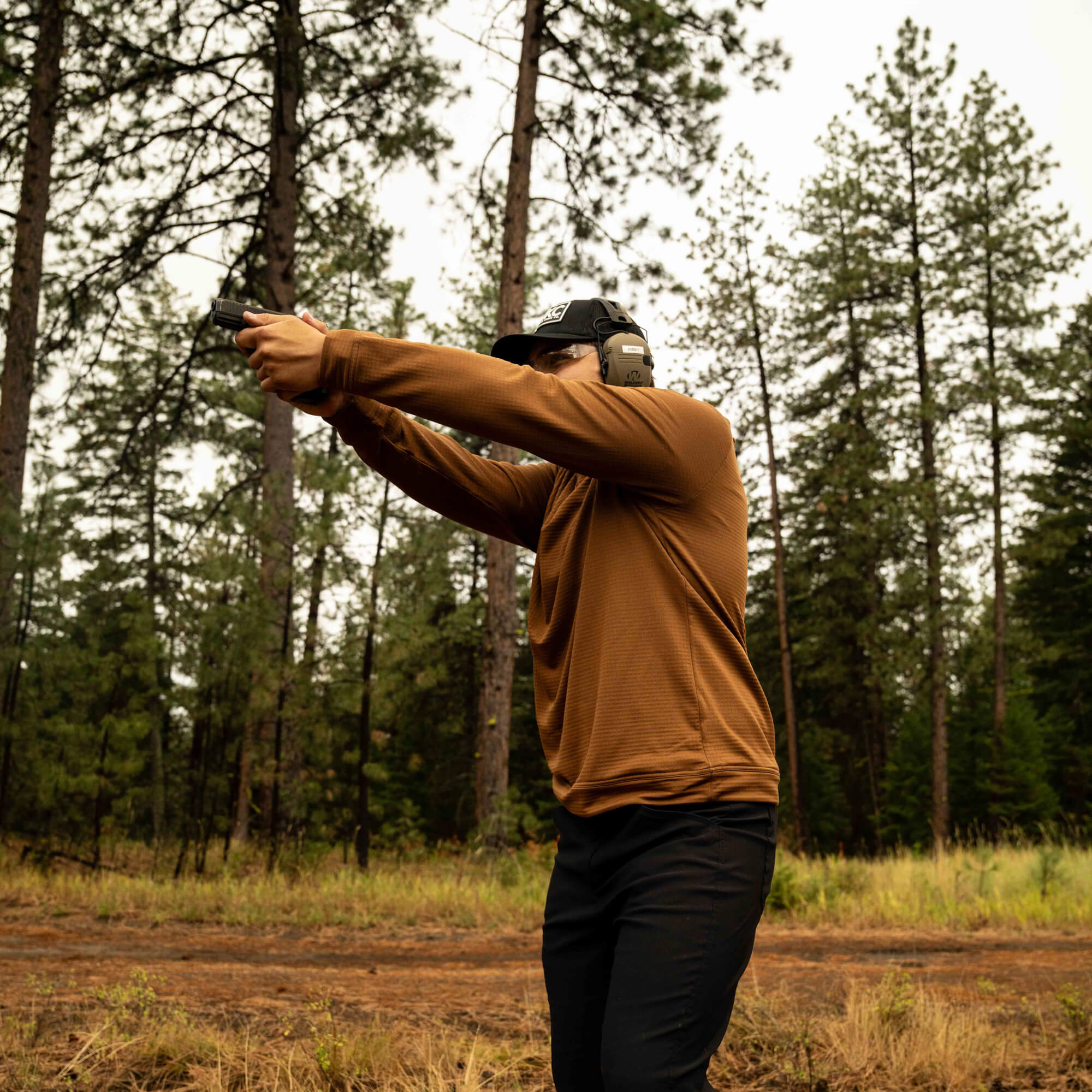 MKC WAFFLE KNIT PERFORMANCE HOODIE - COYOTE