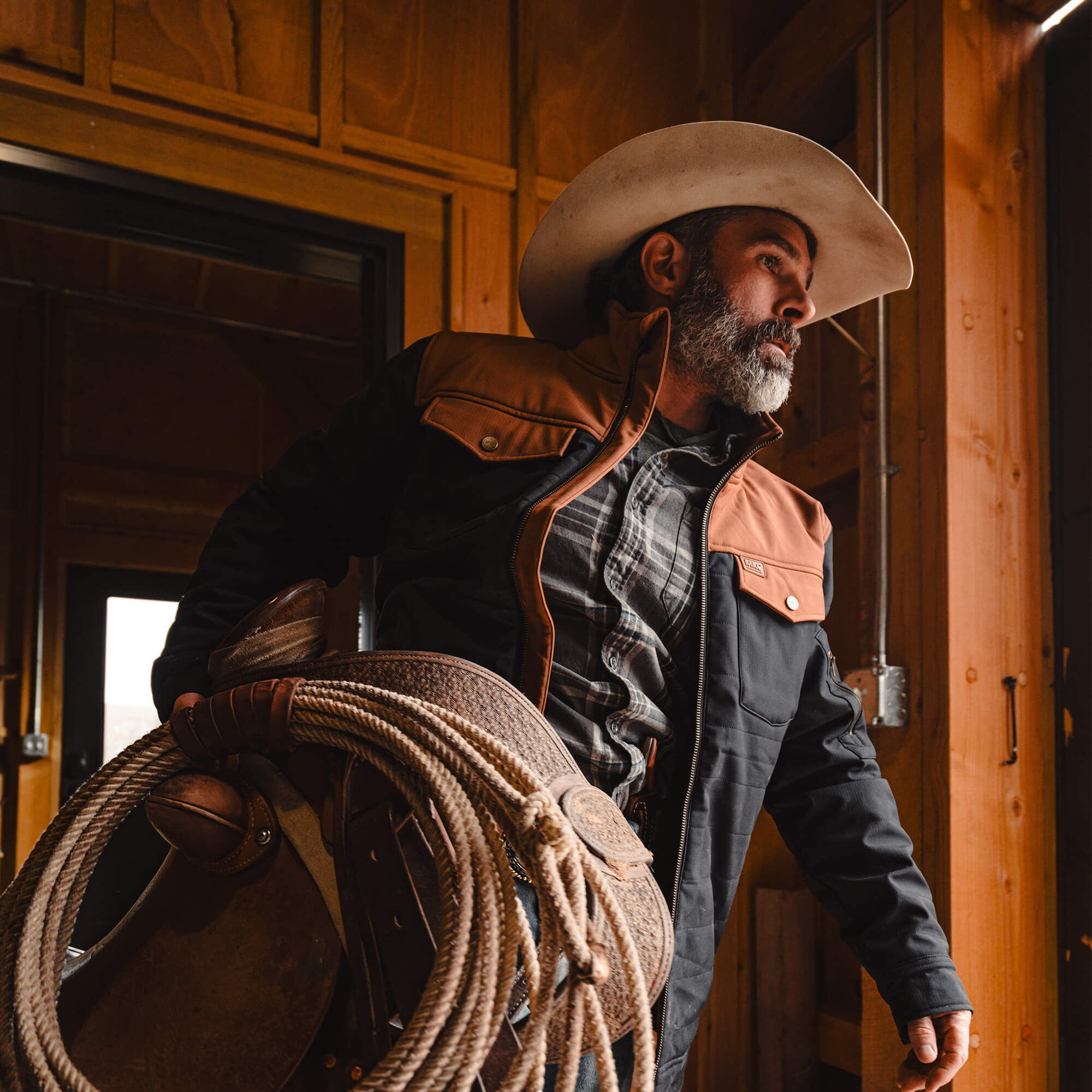 AUGUSTA JACKET - BLACK/COYOTE