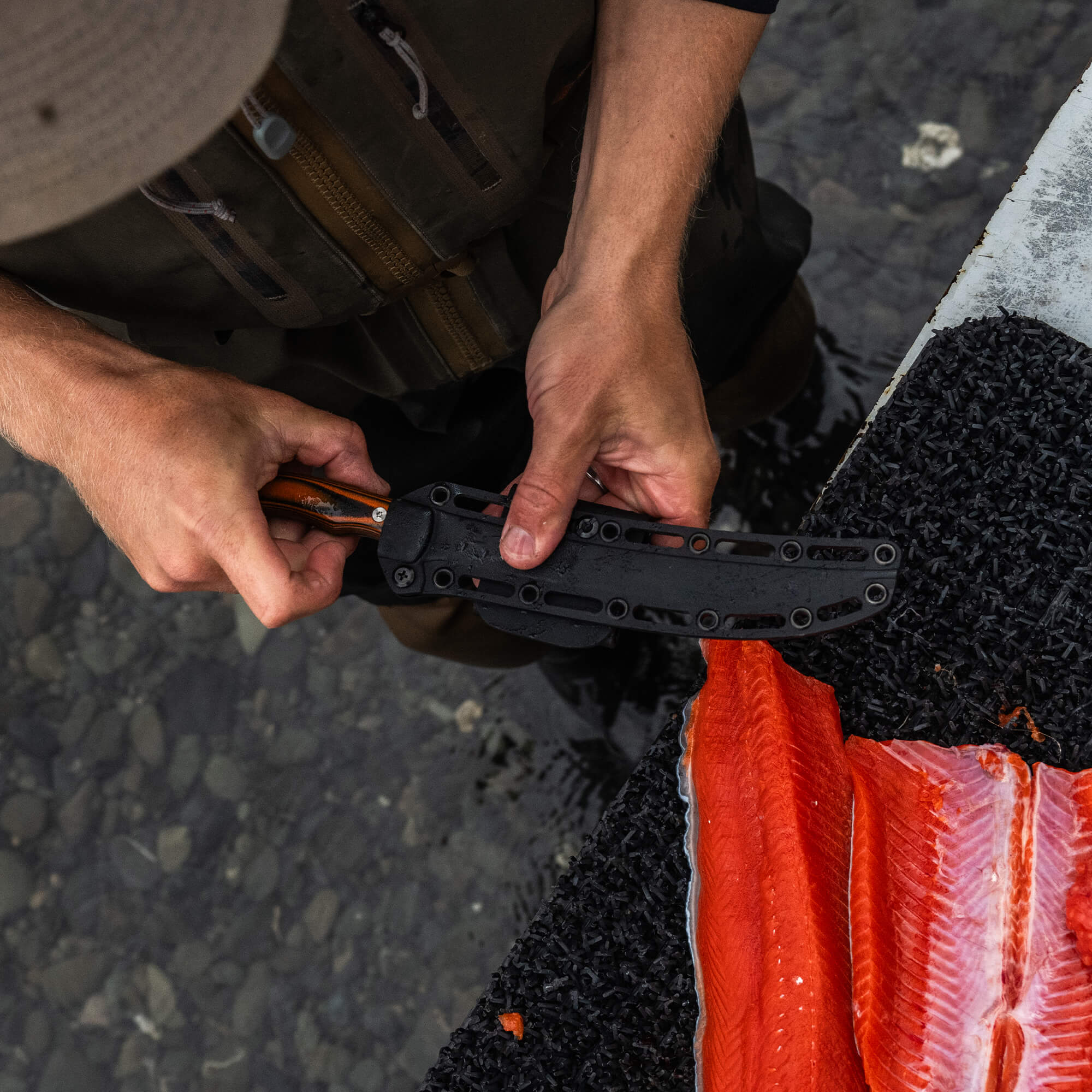 FLATHEAD FILLET - ORANGE & BLACK