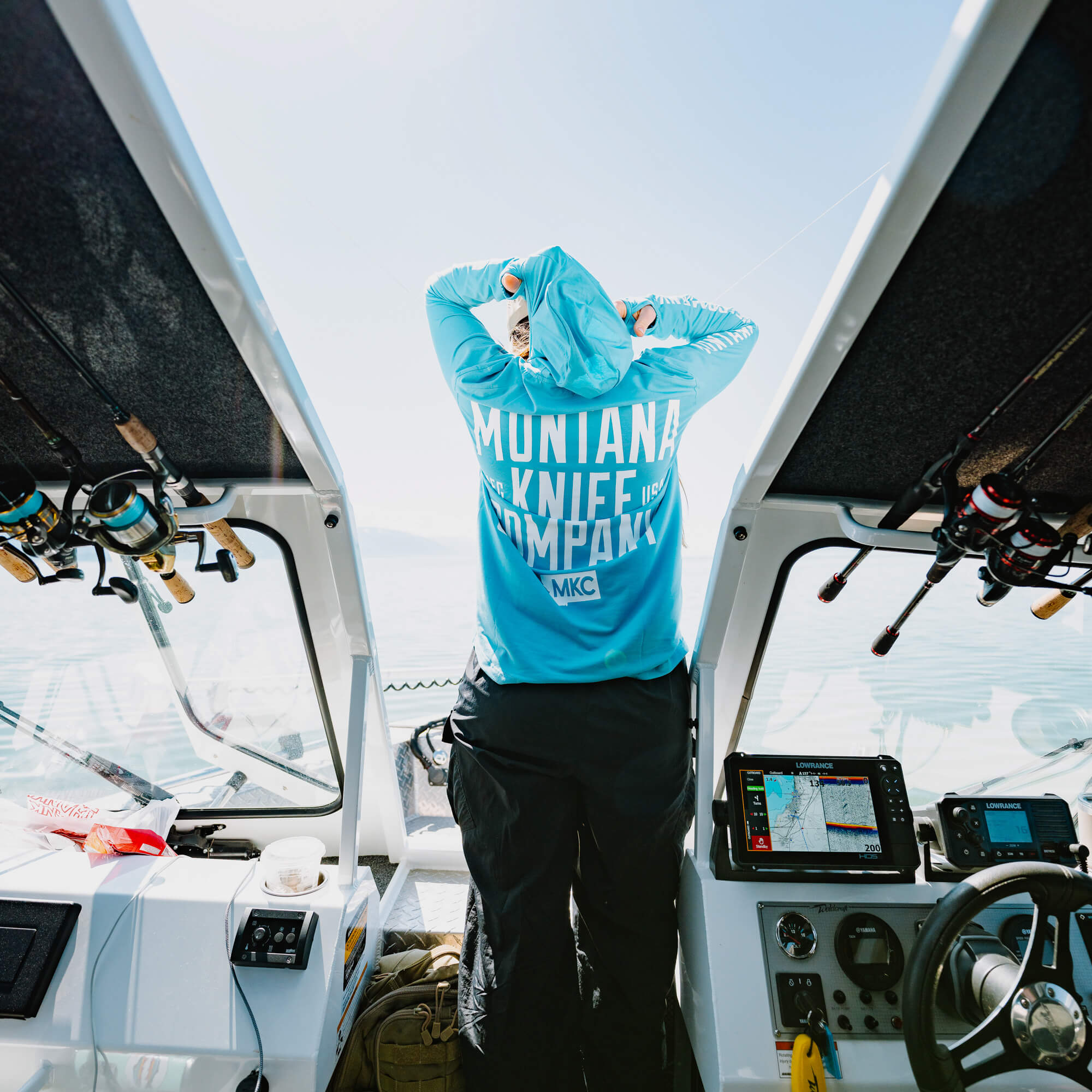 SUN RIVER BAMBOO HOODIE - GLACIER BLUE