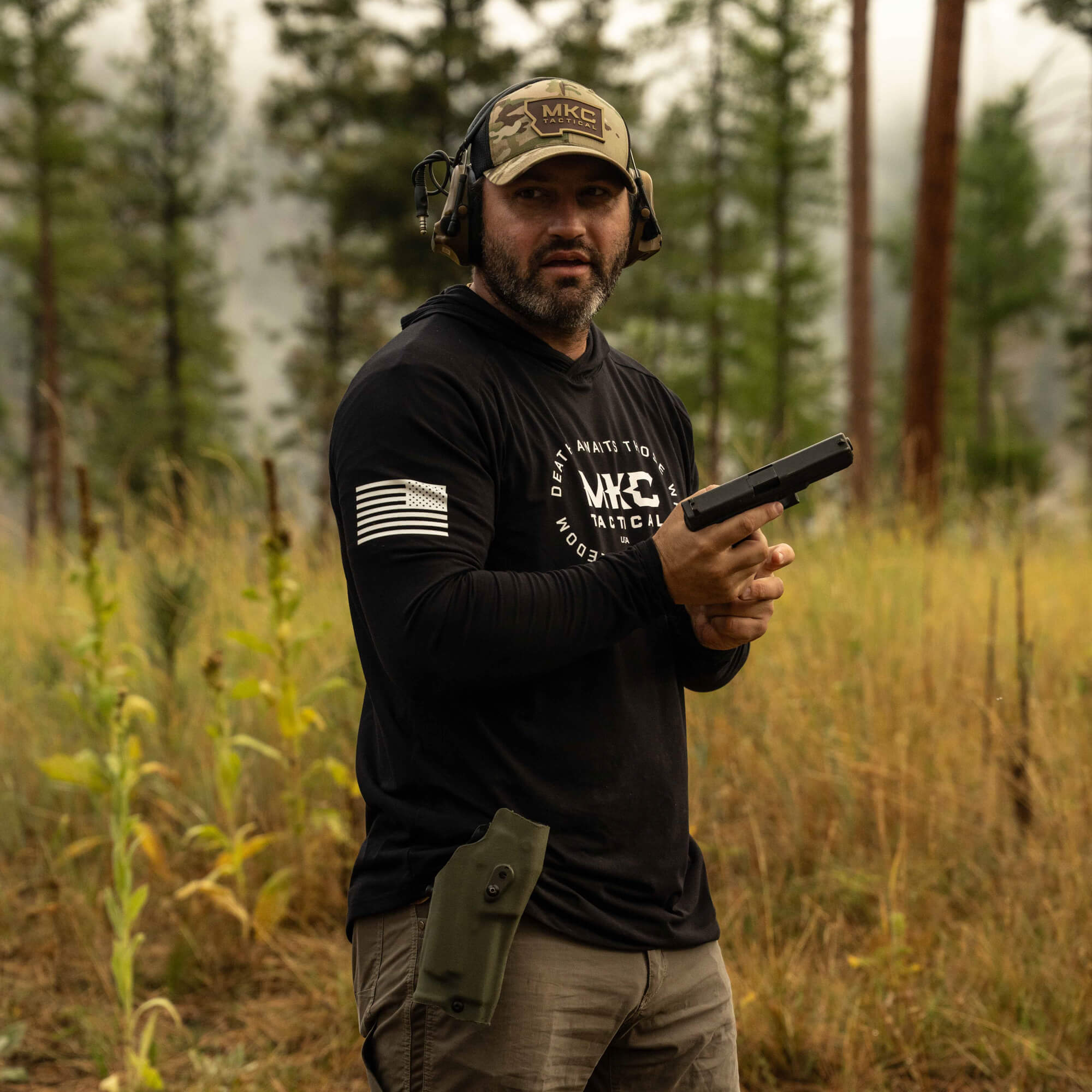 TACTICAL LIGHTWEIGHT BAMBOO HOODIE - SHADOW