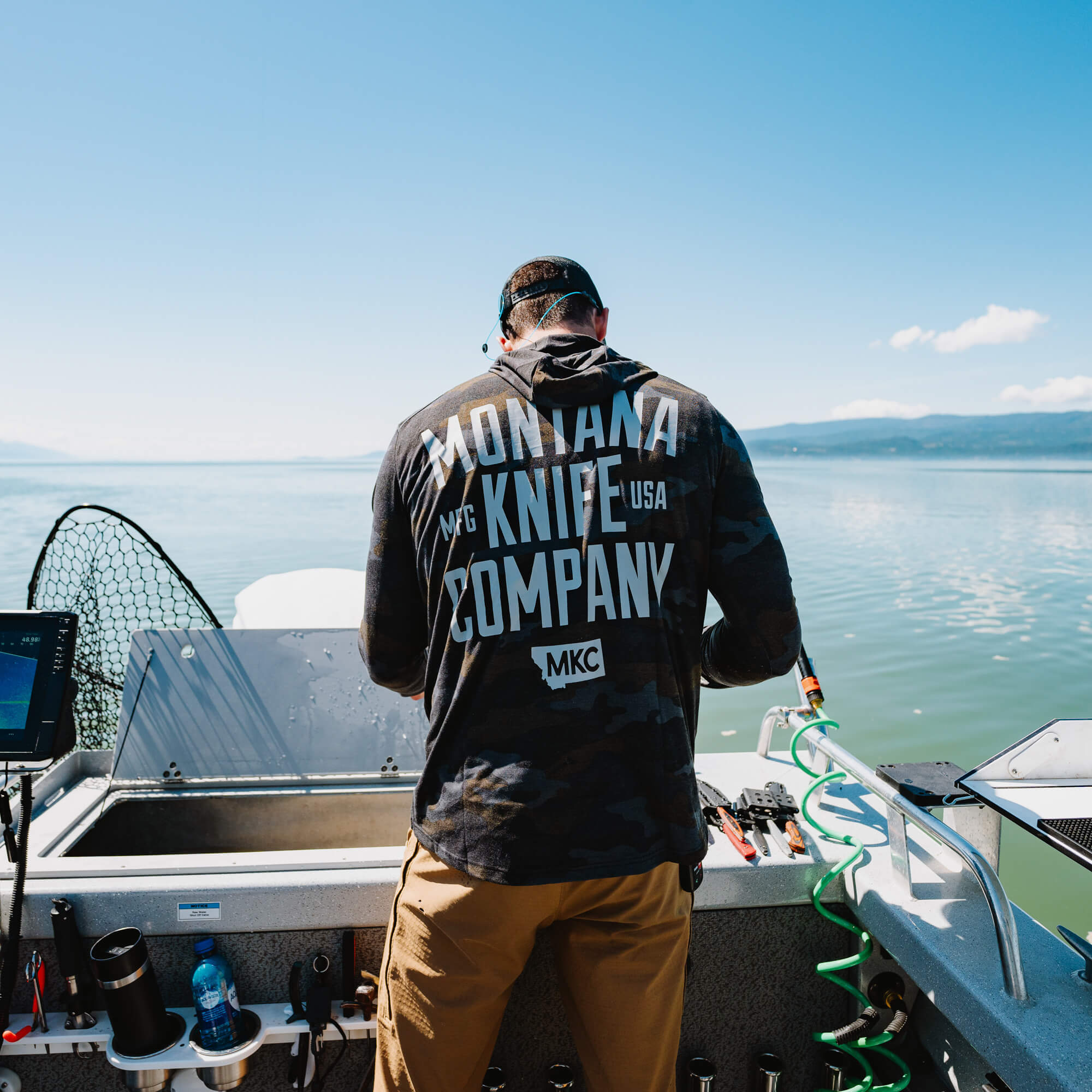 SUN RIVER BAMBOO HOODIE - DARK MKC CAMO