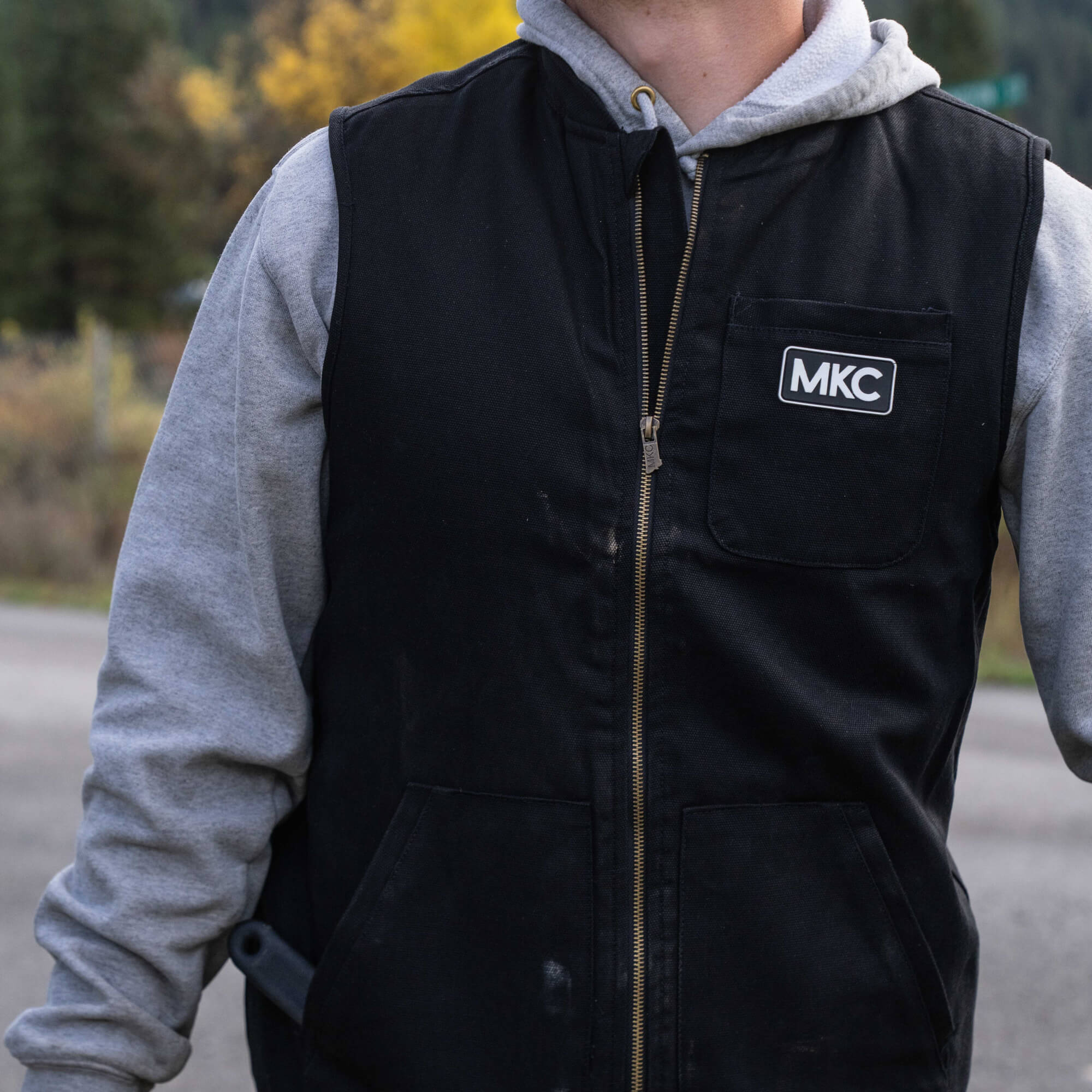 MKC CANVAS WORK VEST - BLACK