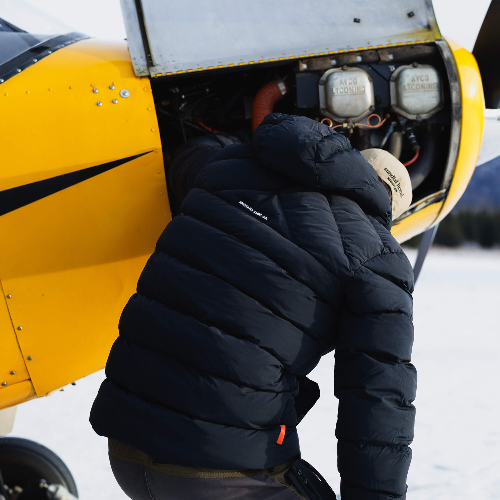 GRINNELL PUFFY ZIP JACKET - BLACK