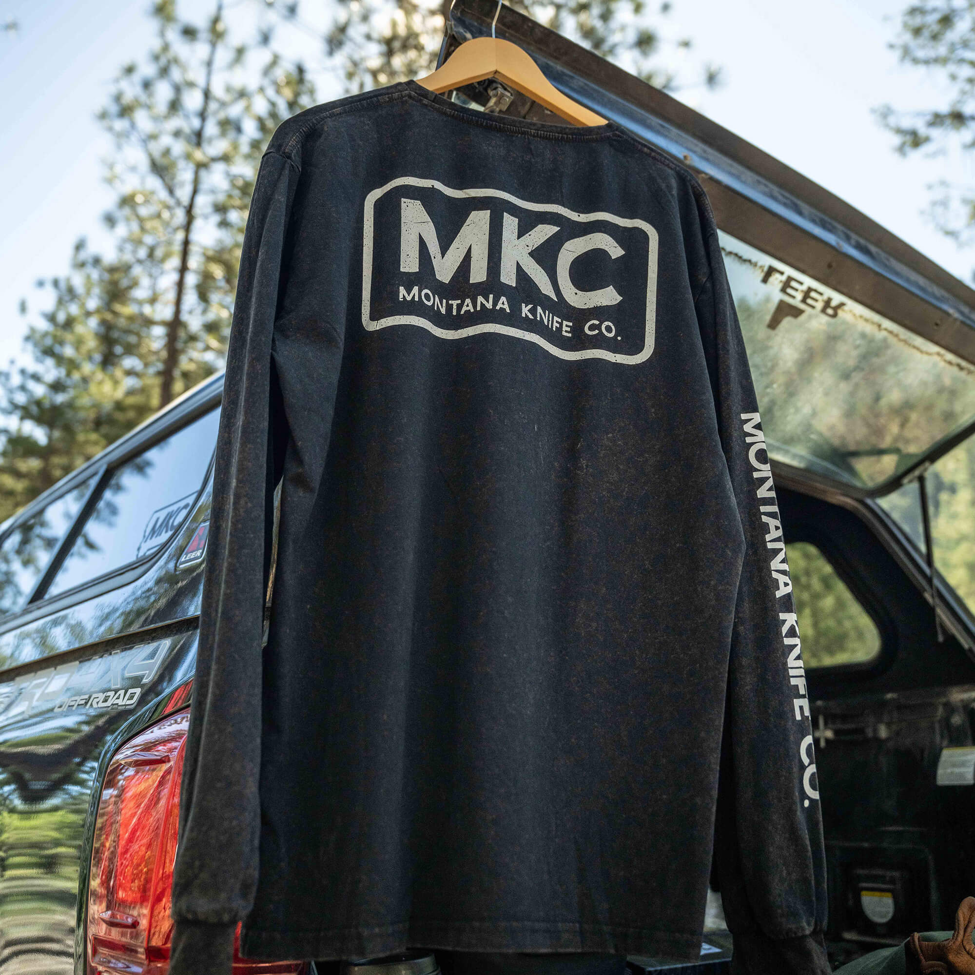 MKC STONEWASH LONG SLEEVE - BLACK
