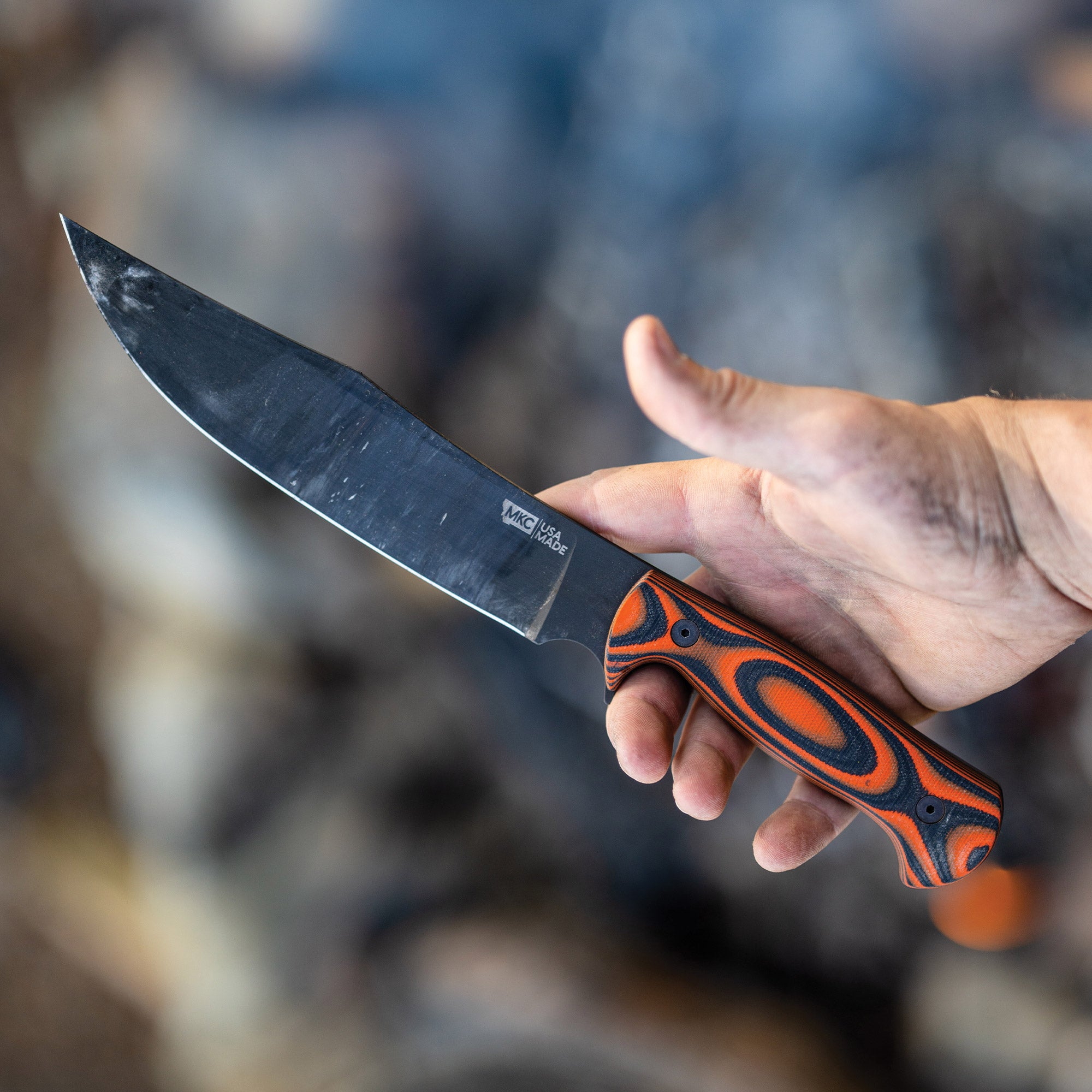 THE MARSHALL BUSHCRAFT KNIFE - ORANGE & BLACK