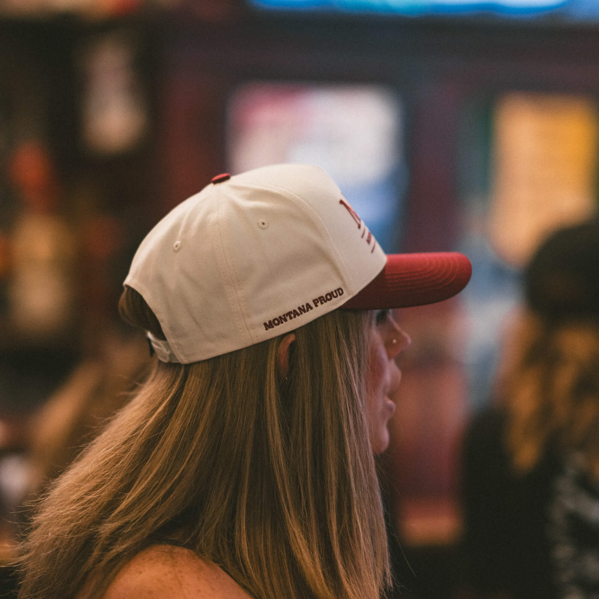 MKC UNIVERSITY HAT - IVORY/MAROON