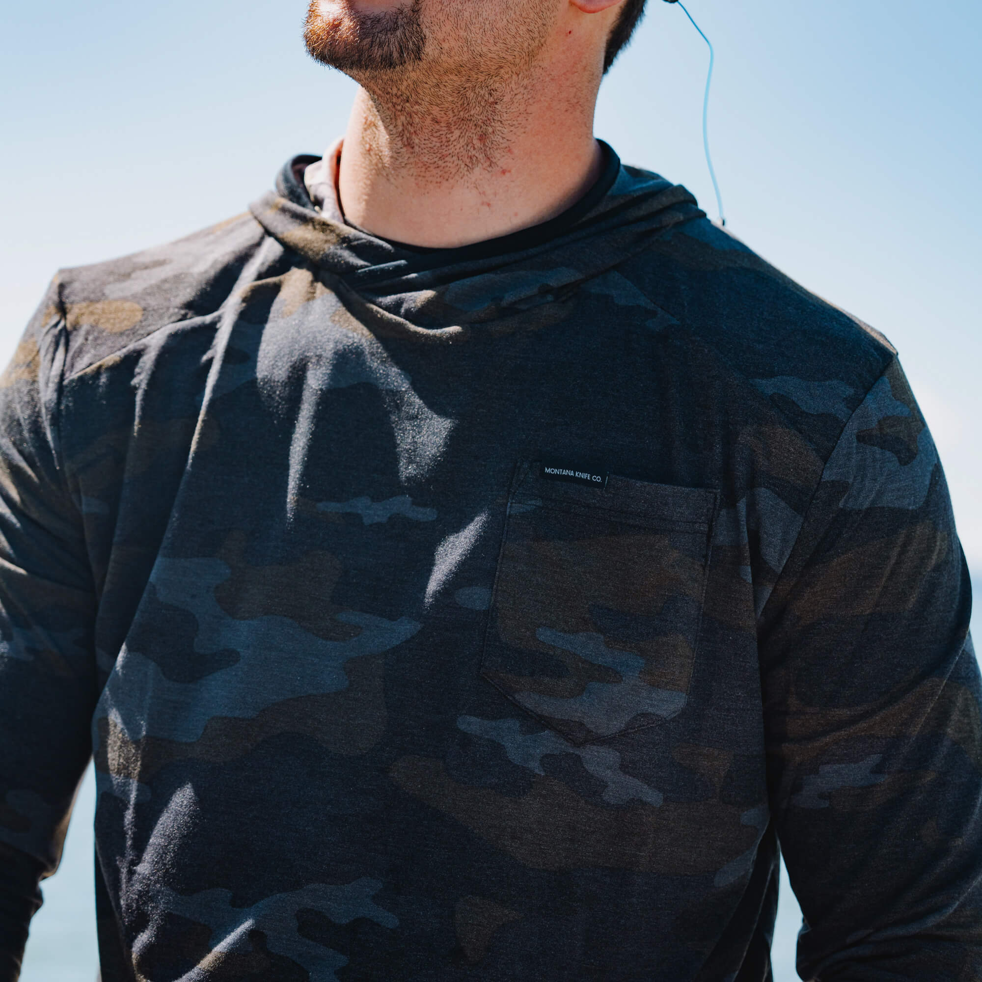 SUN RIVER BAMBOO HOODIE - DARK MKC CAMO