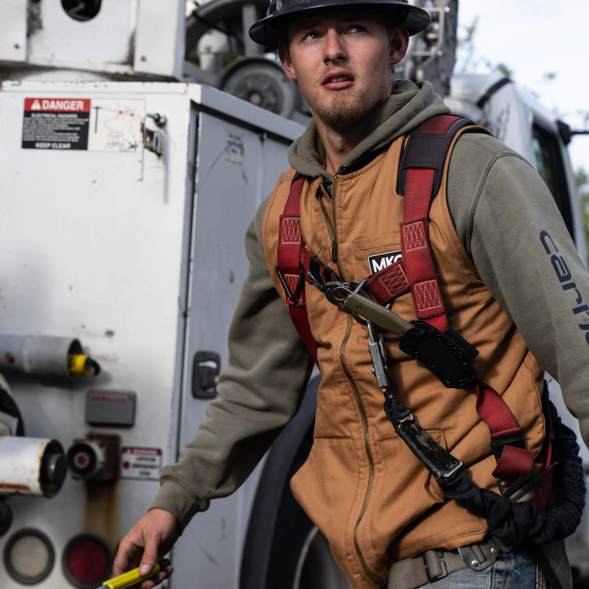 MKC CANVAS WORK VEST - TAN