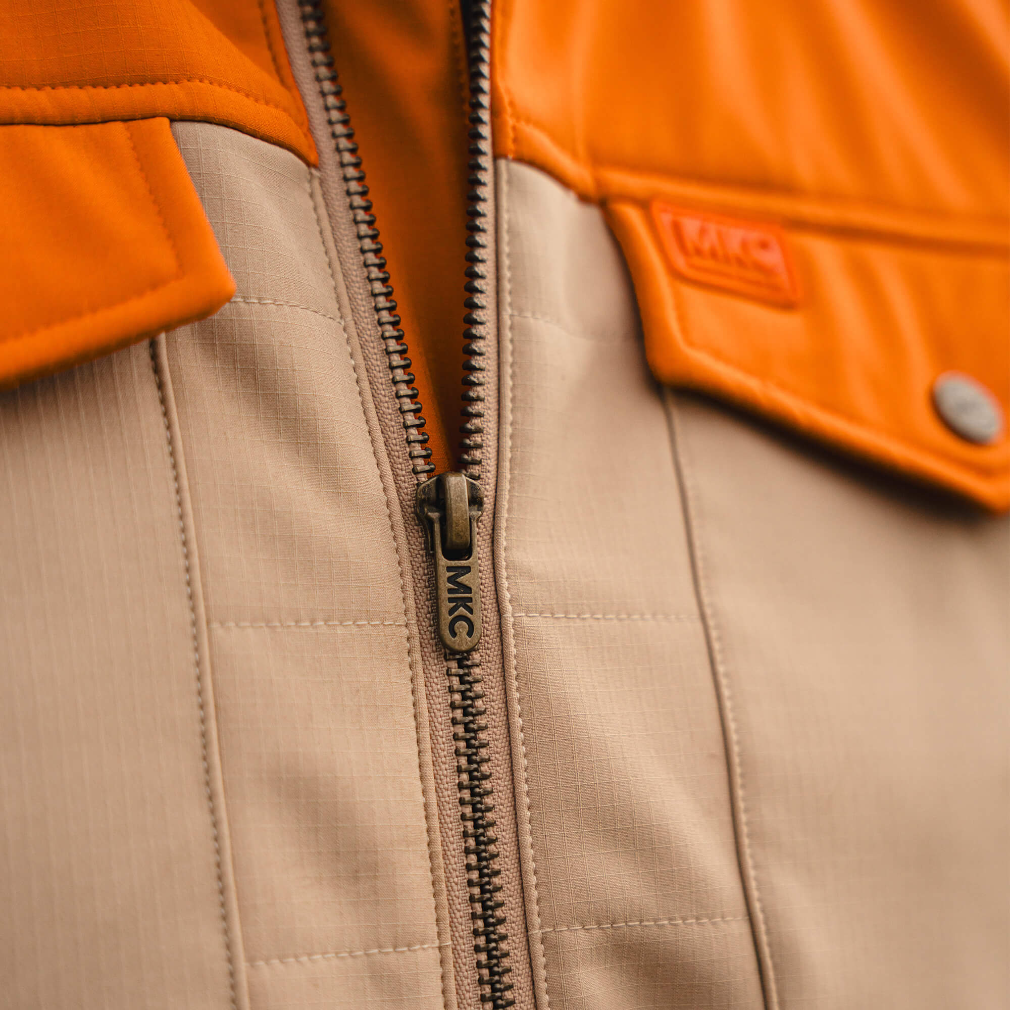 AUGUSTA JACKET - TAN/ORANGE