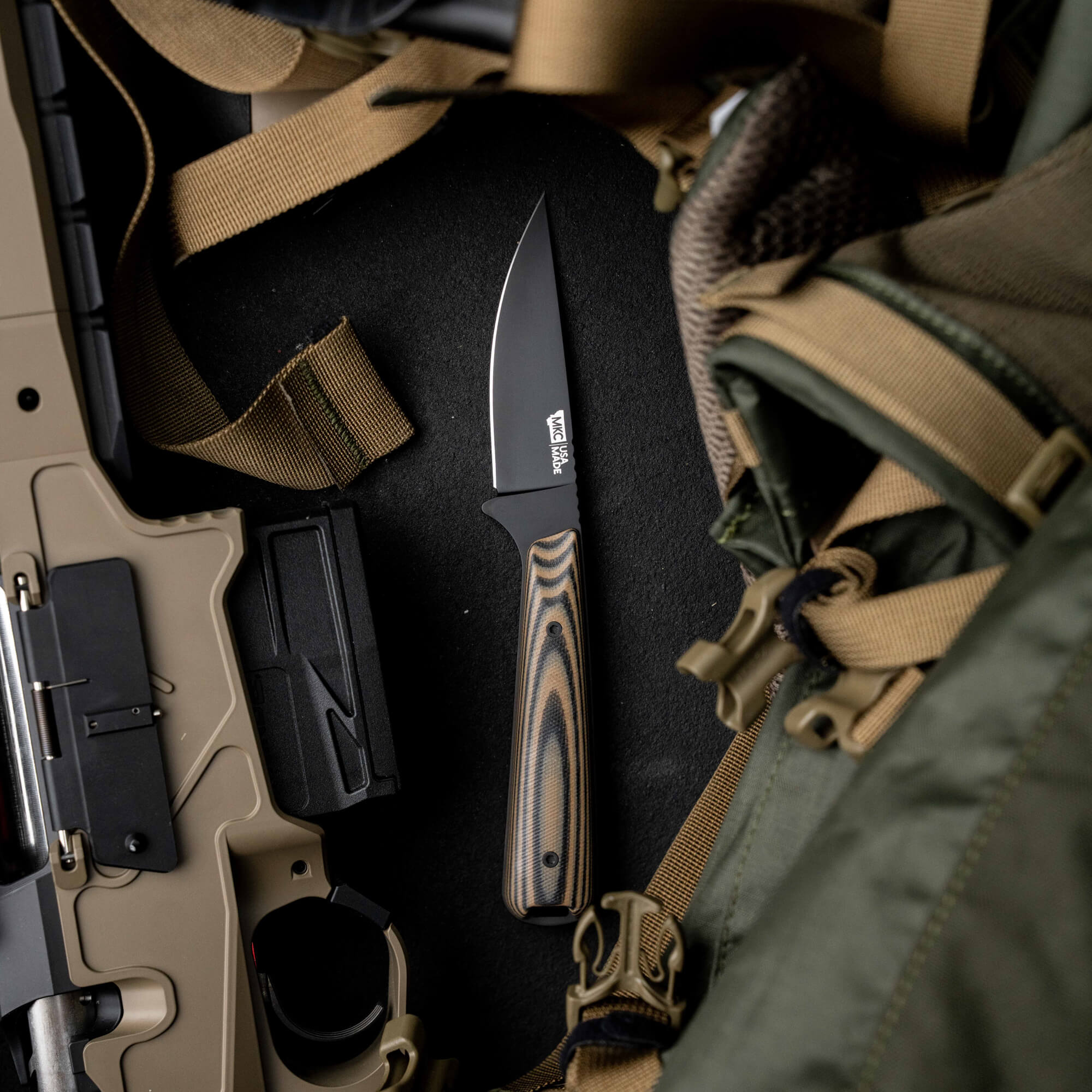 FLATTAIL - PVD - TAN & BLACK