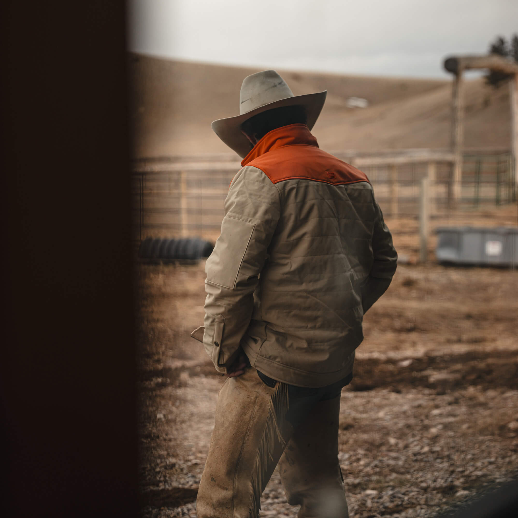 AUGUSTA JACKET - TAN/ORANGE