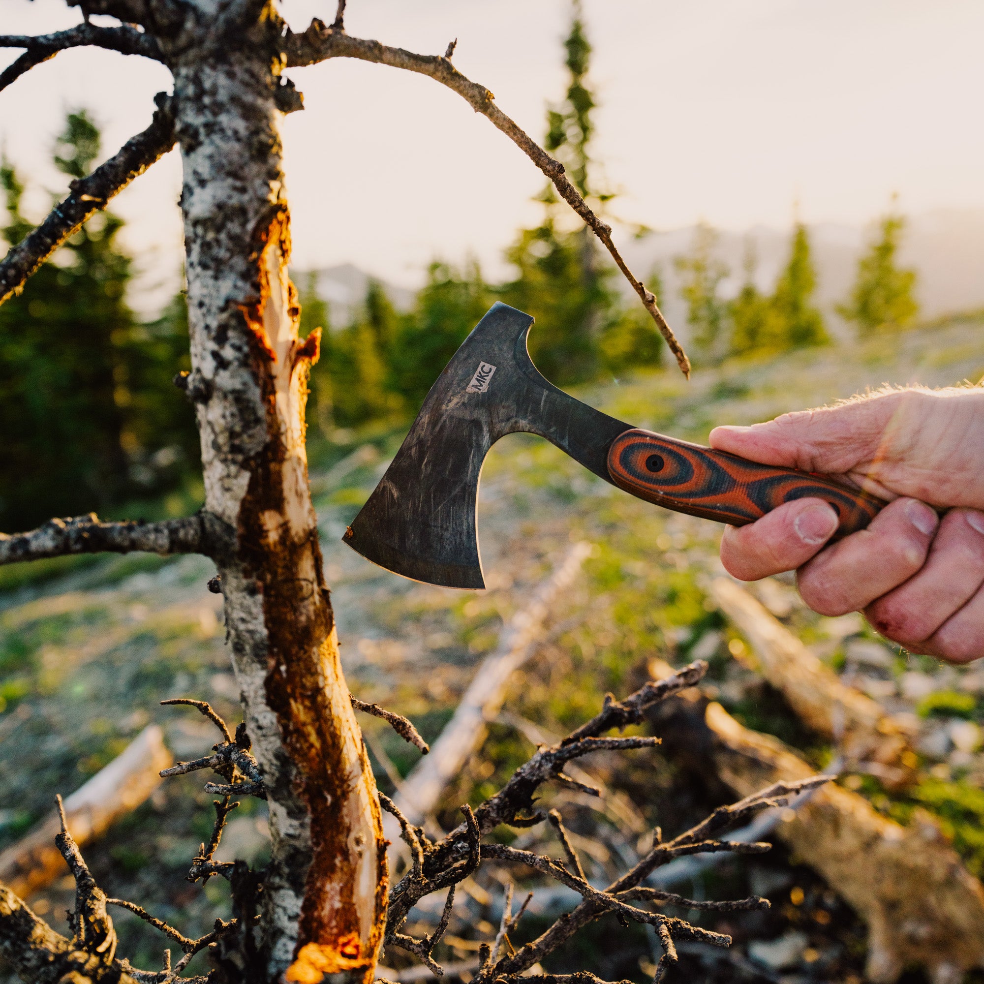 HELLGATE HATCHET - ORANGE & BLACK
