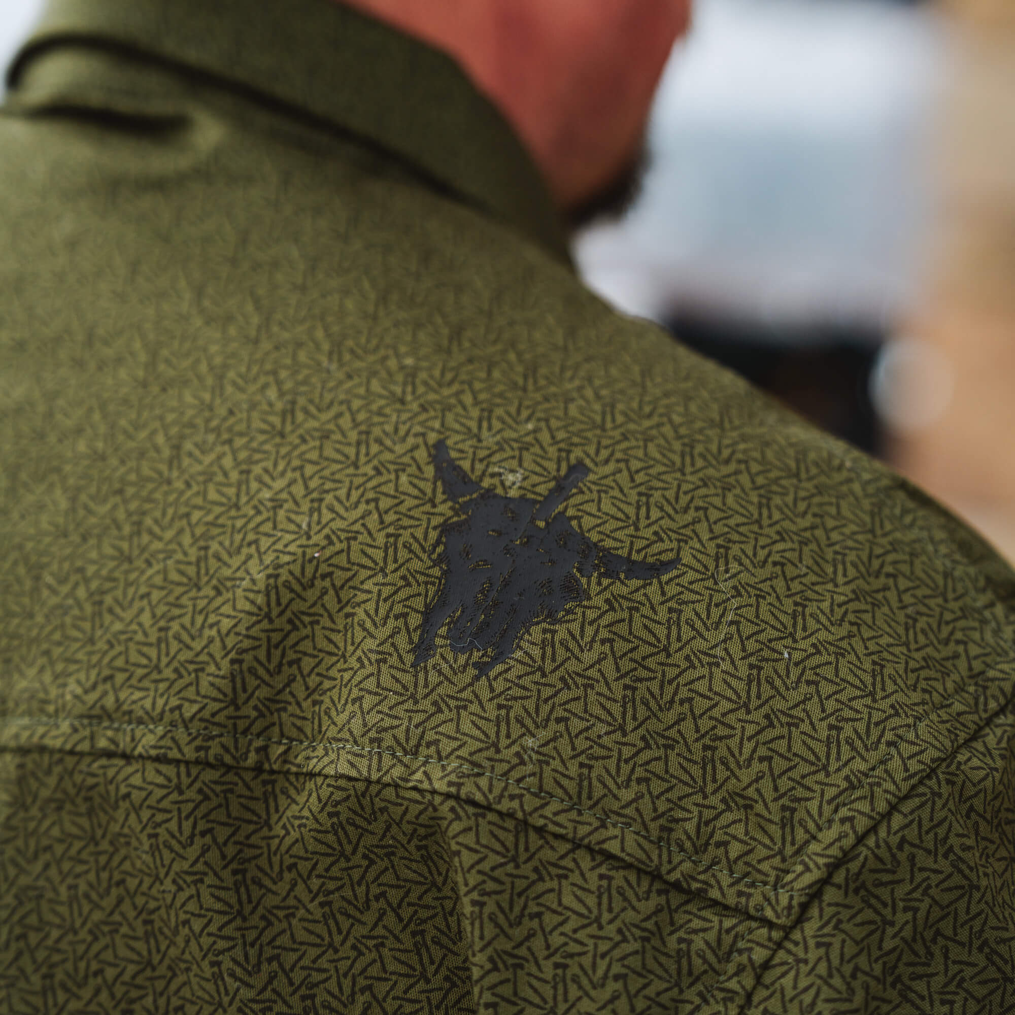 Main Street Pearl Snap Long Sleeve - Olive Knife Print