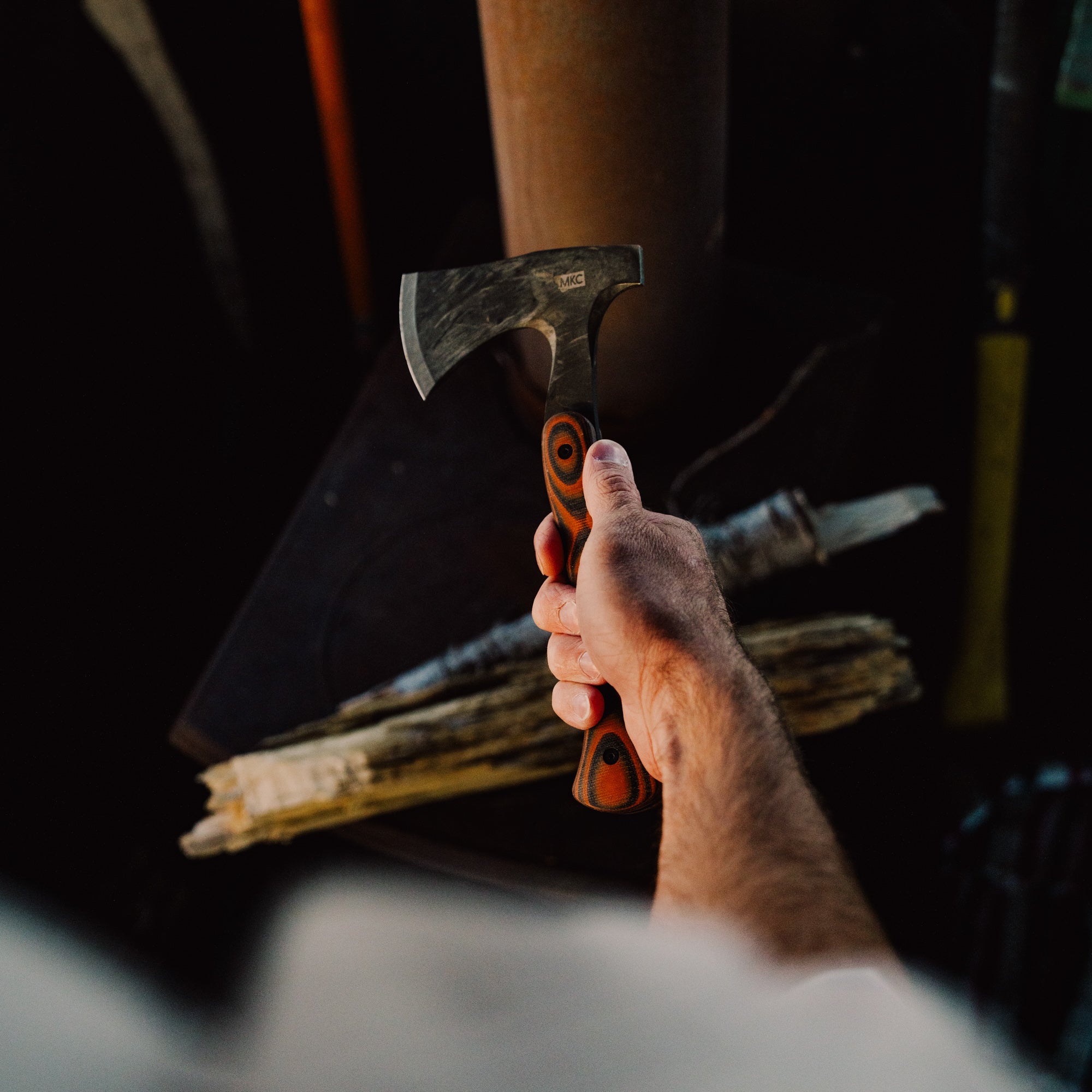 HELLGATE HATCHET - ORANGE & BLACK