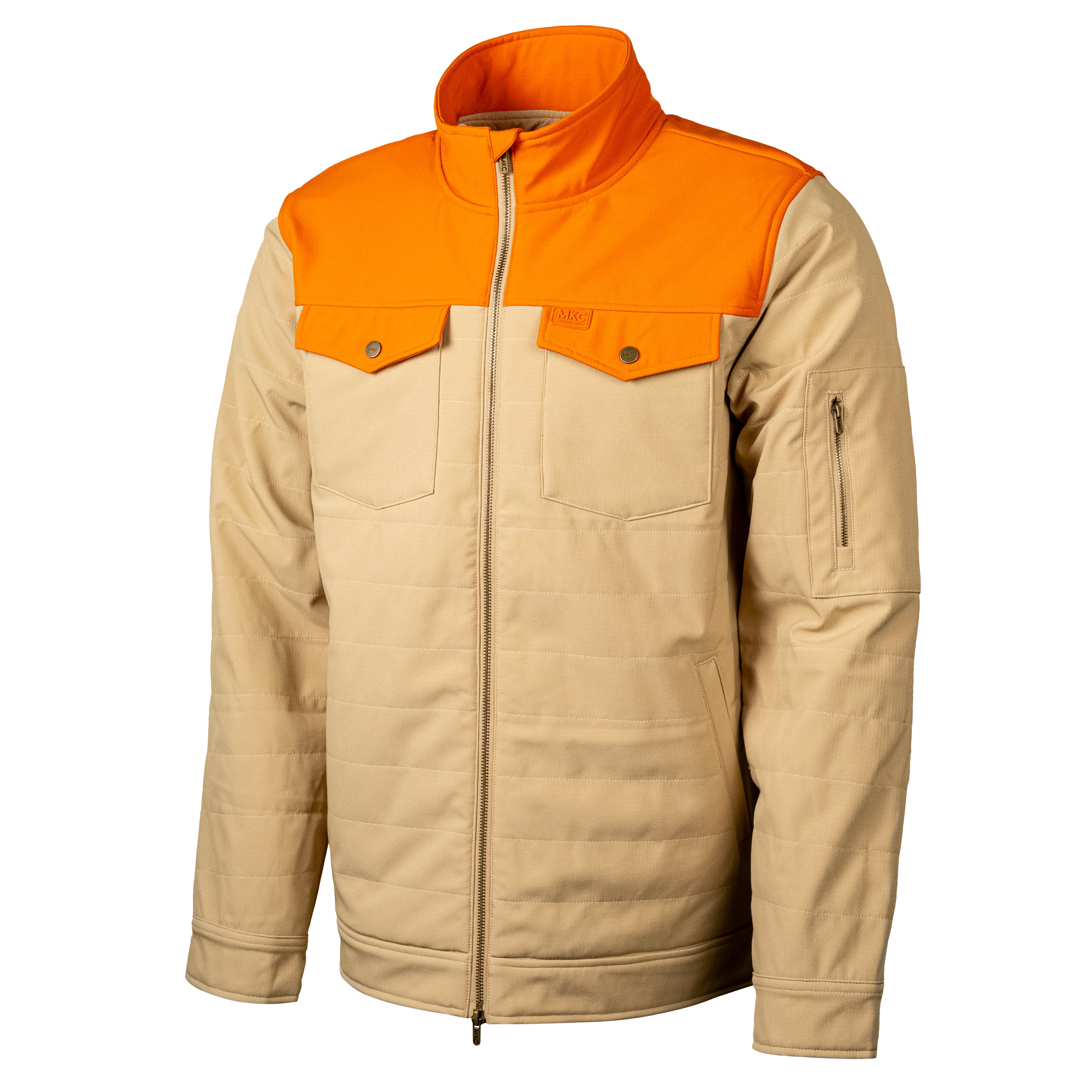 AUGUSTA JACKET - TAN/ORANGE