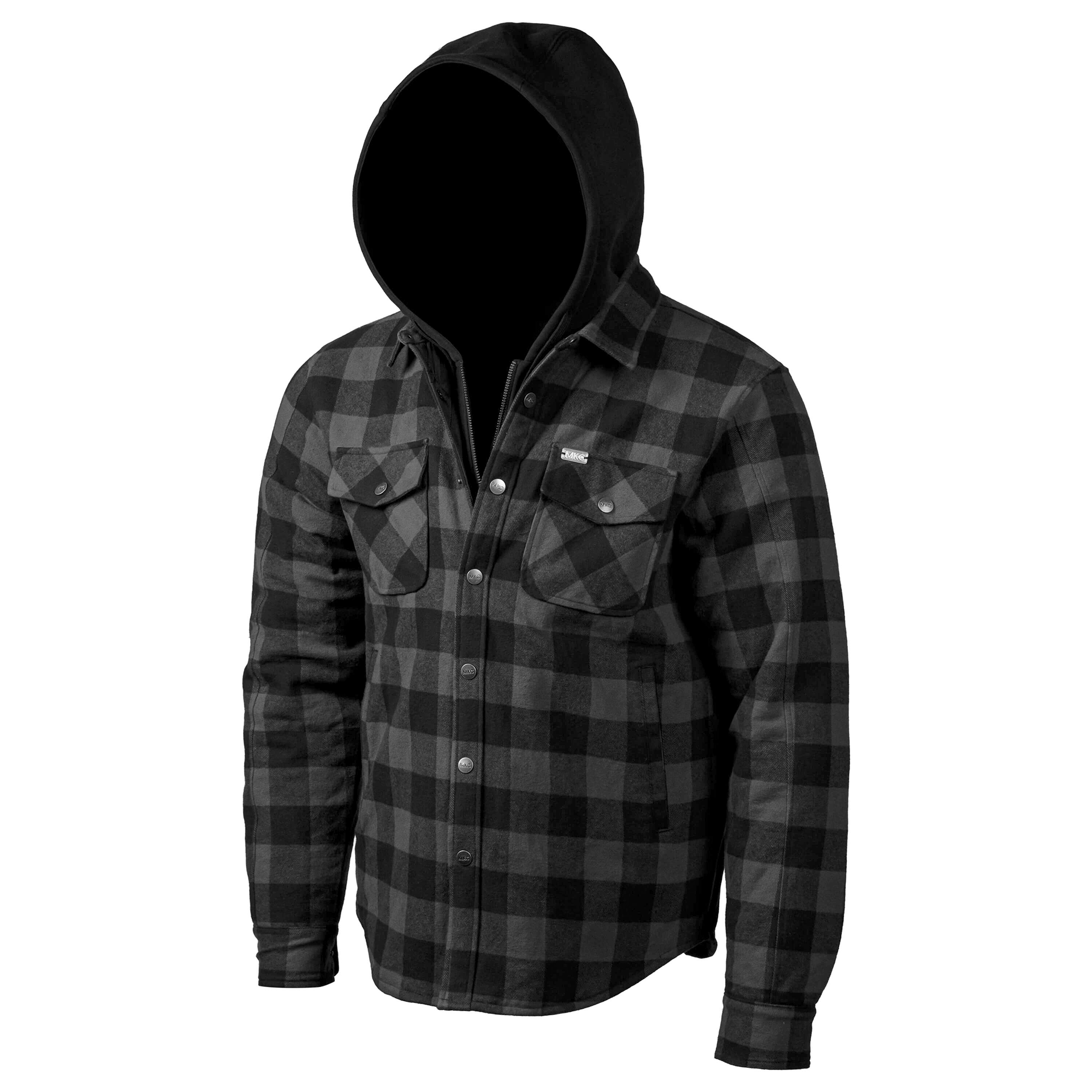 BIG TIMBER HOODED FLANNEL - GREY