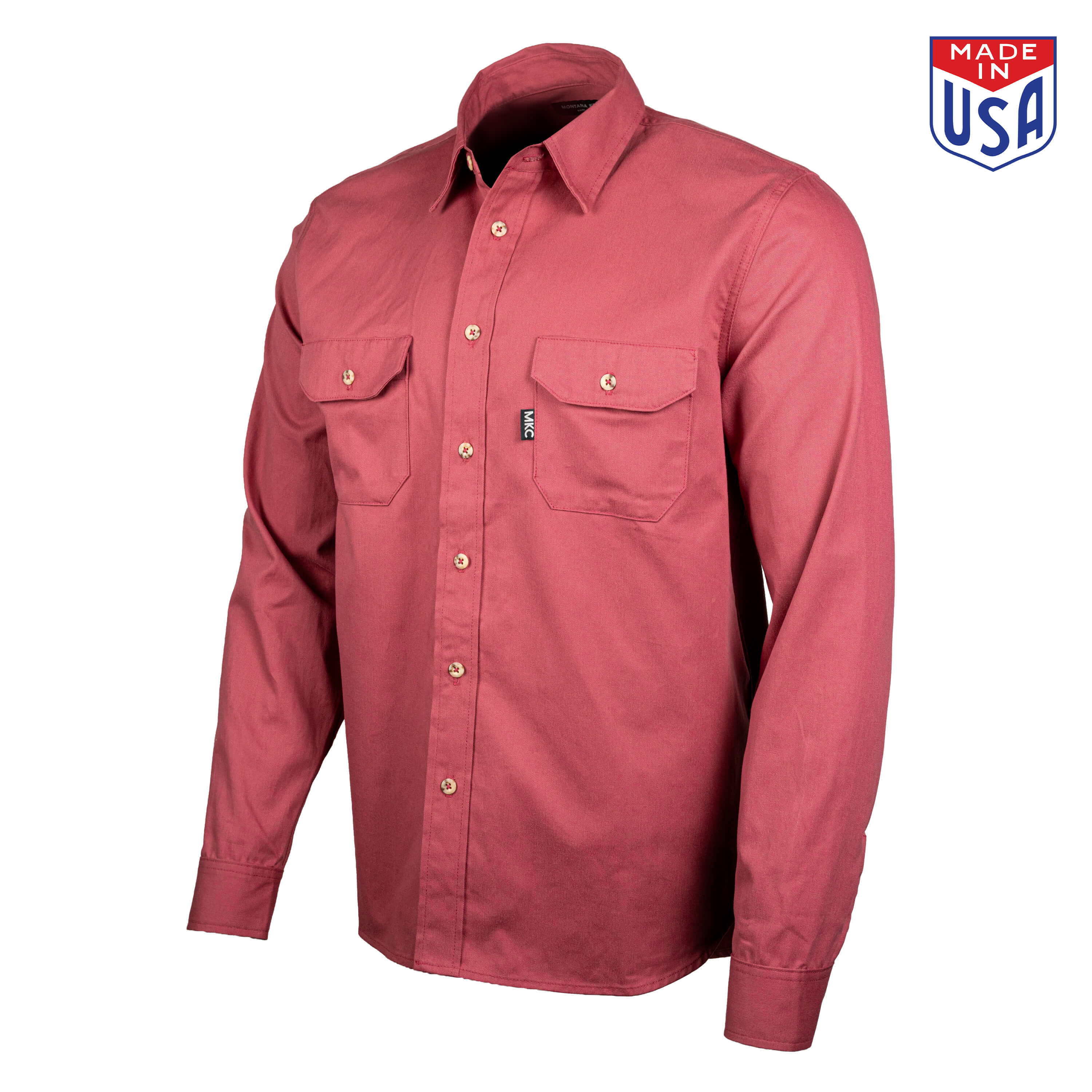 MKC SHOP SHIRT - USA MADE - REDWOOD