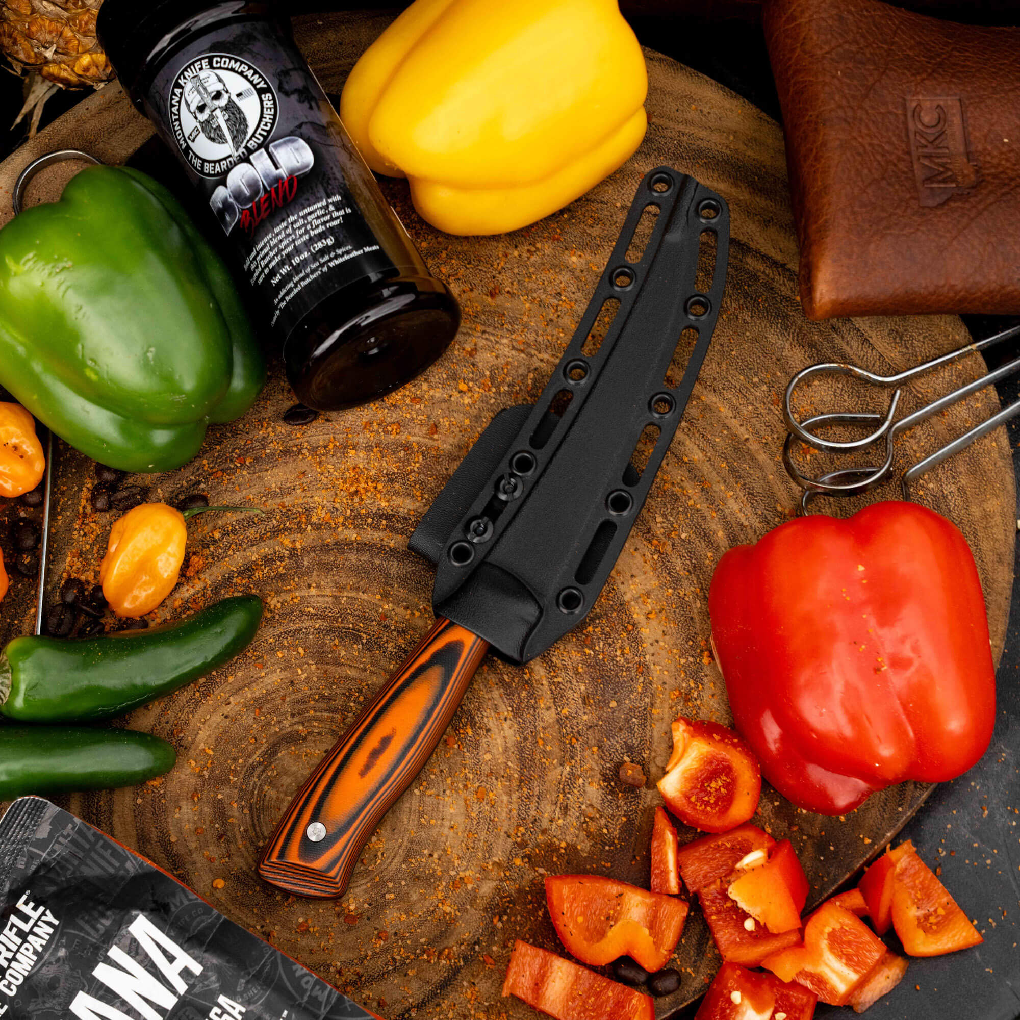 BONING BUTCHER KNIFE - PVD - ORANGE/BLACK