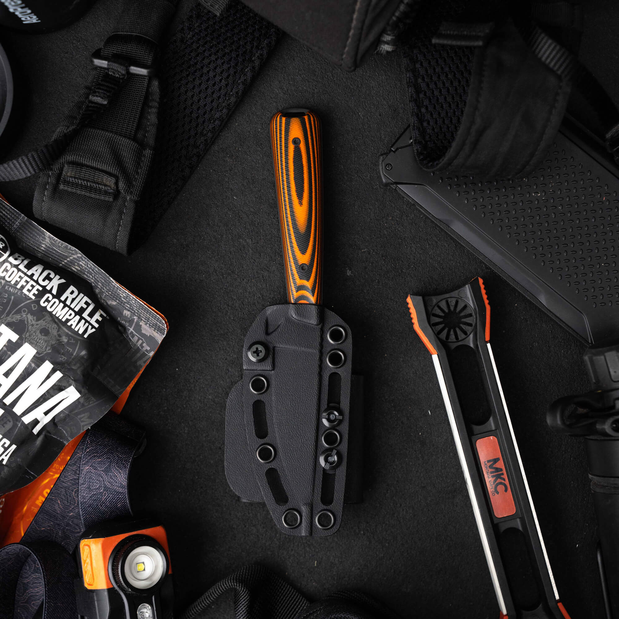 FLATTAIL - PVD - ORANGE & BLACK