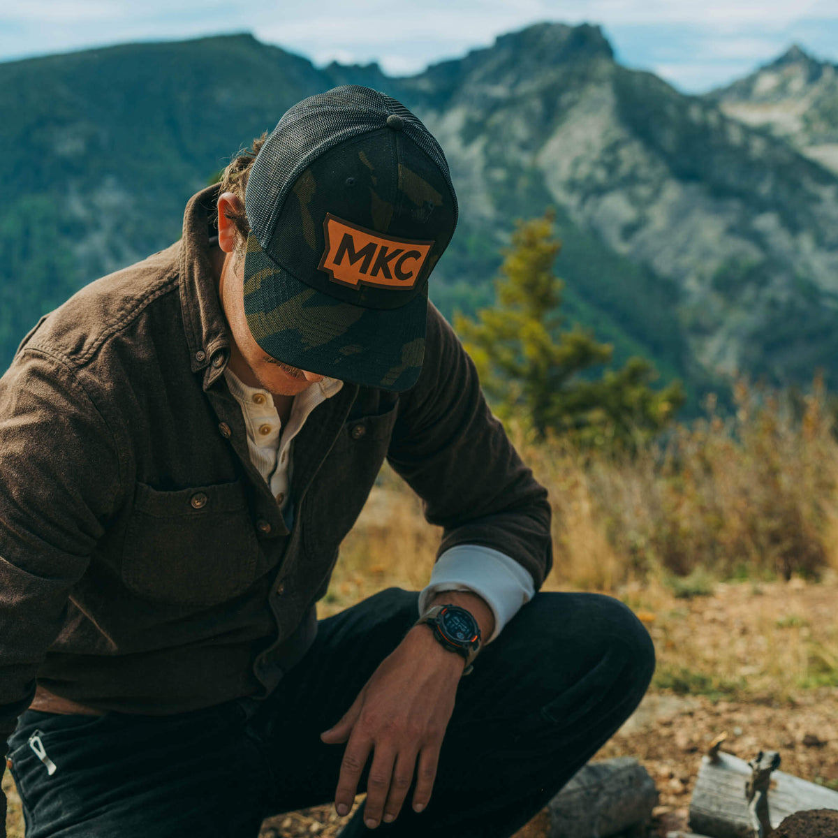 MKC STATE PATCH - CAMO TRUCKER SNAPBACK