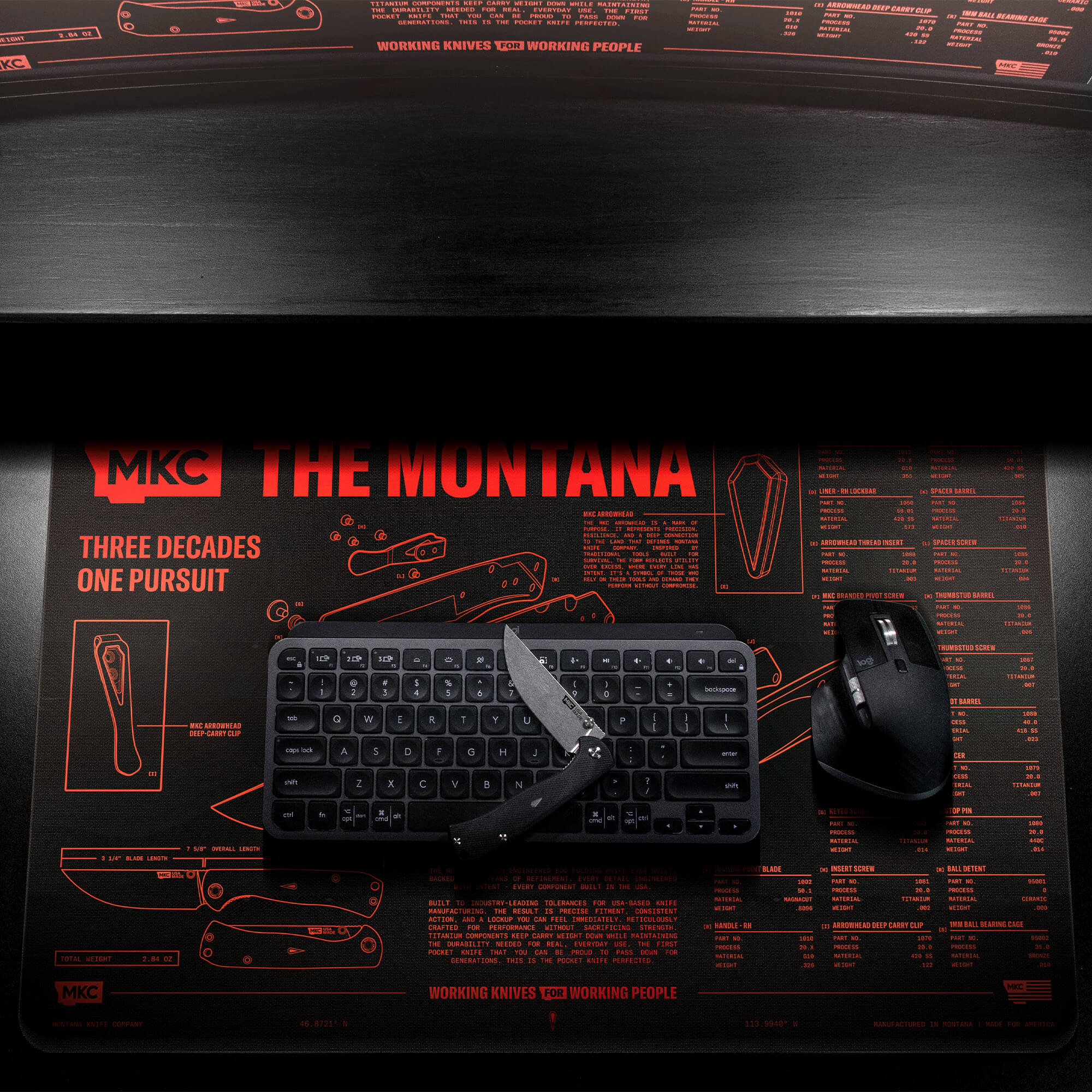 THE MONTANA DESK MAT