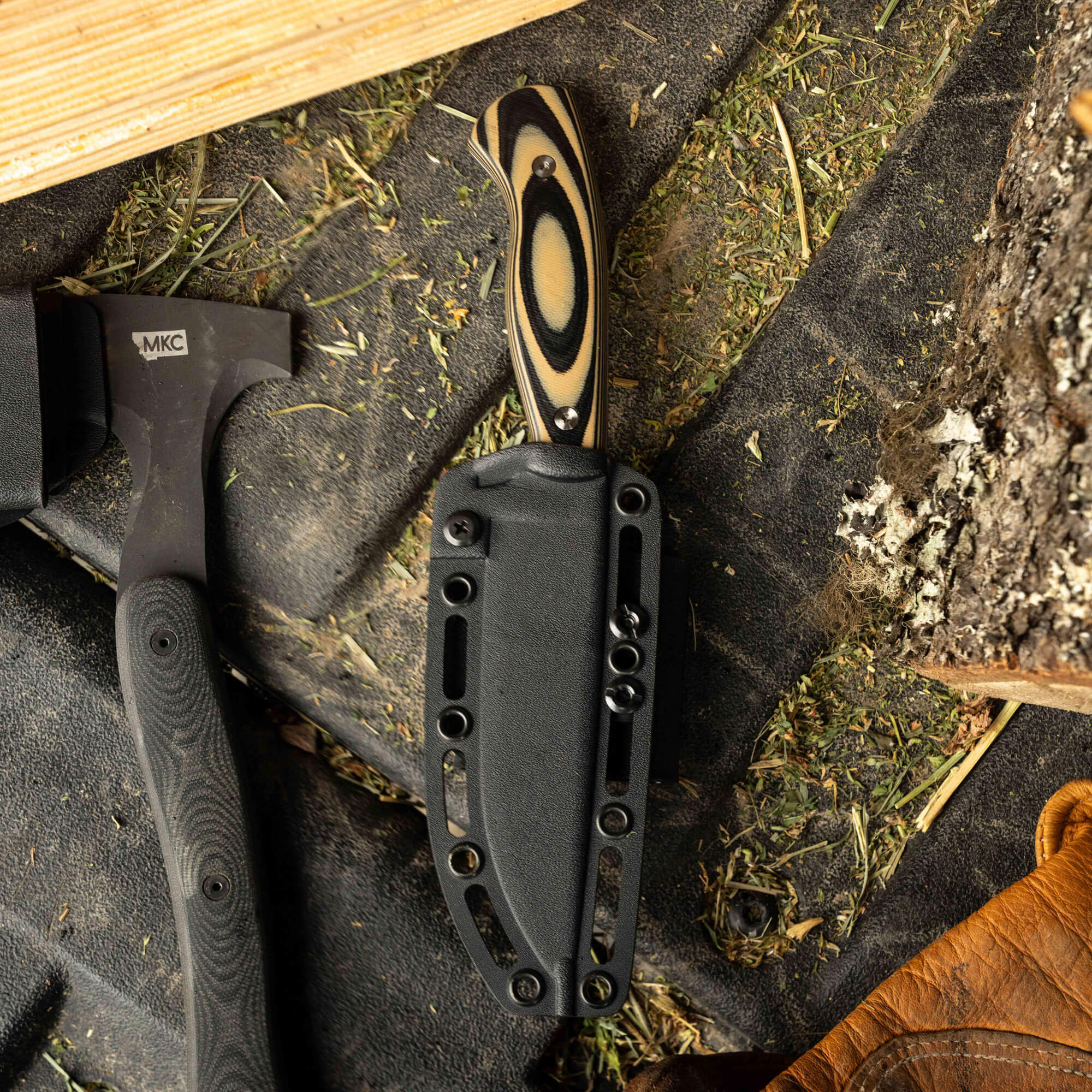 MAGNACUT SUPER CUB - DROP POINT HUNTER - TAN & BLACK