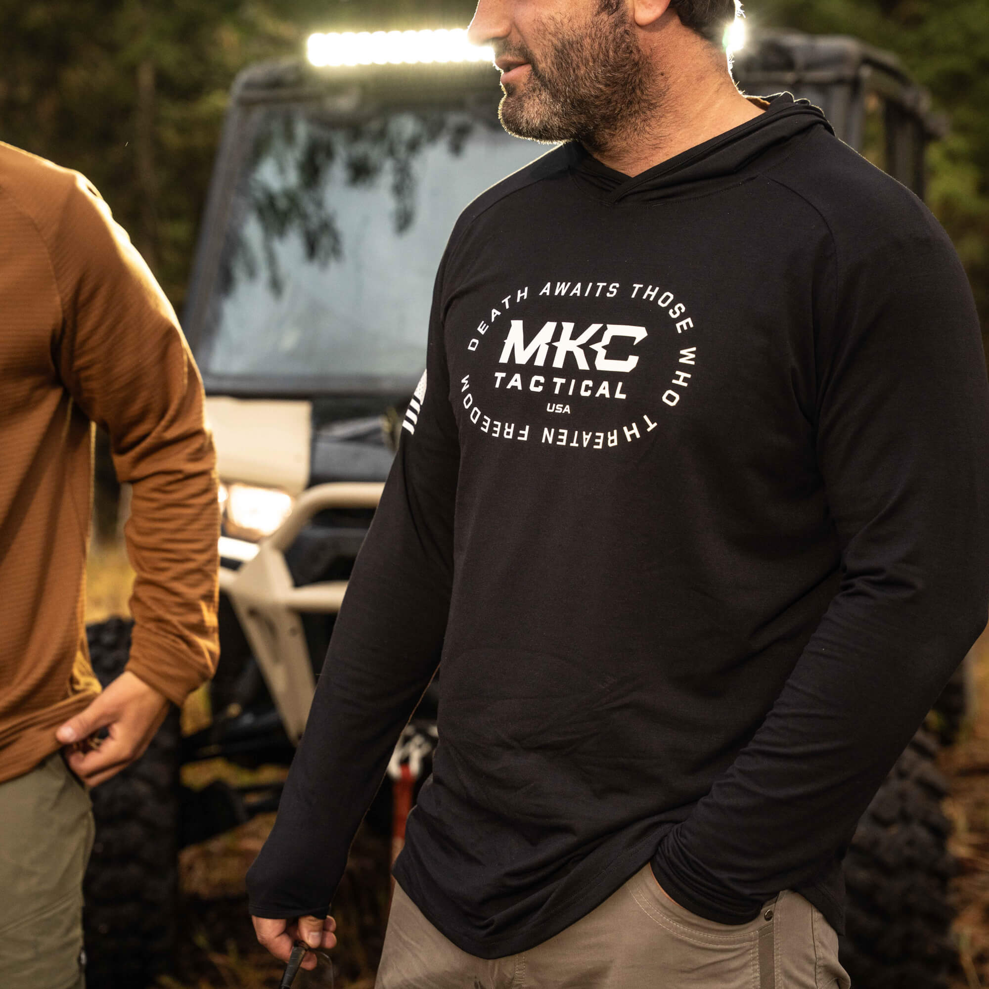 TACTICAL LIGHTWEIGHT BAMBOO HOODIE - SHADOW