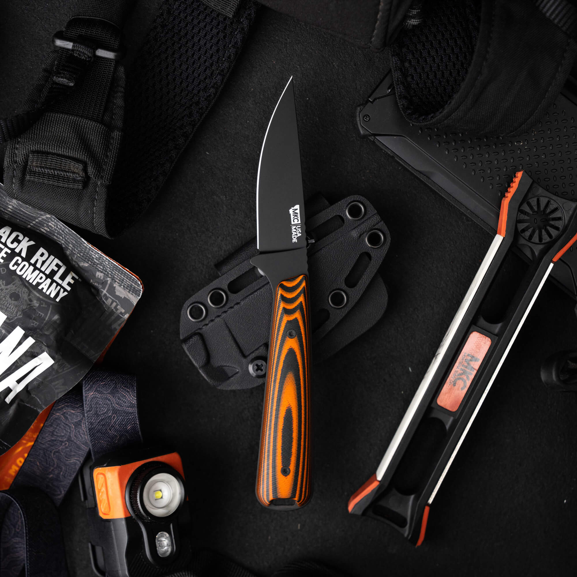 FLATTAIL - PVD - ORANGE & BLACK