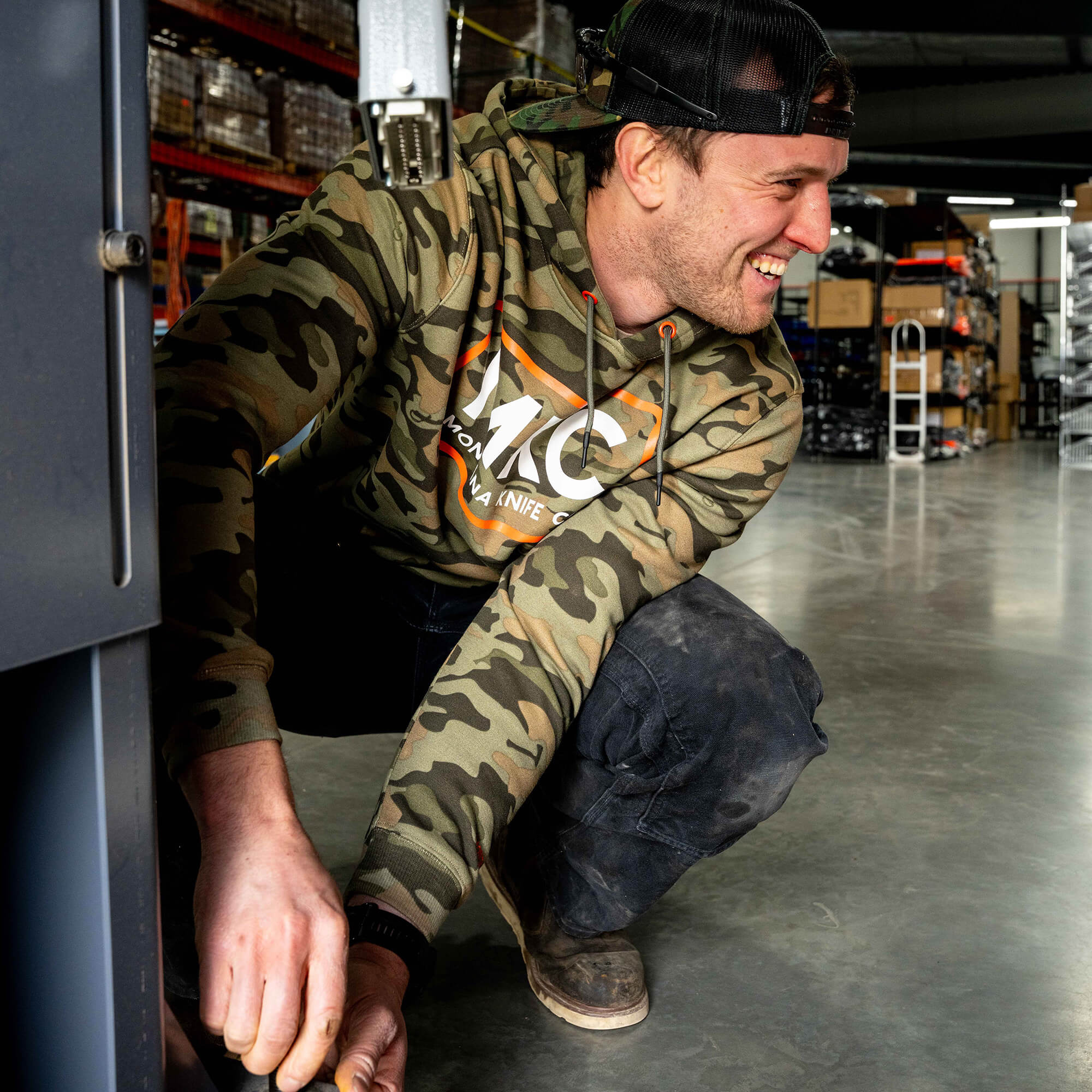 MKC FLEECE HOODIE - VINTAGE WOODLAND CAMO