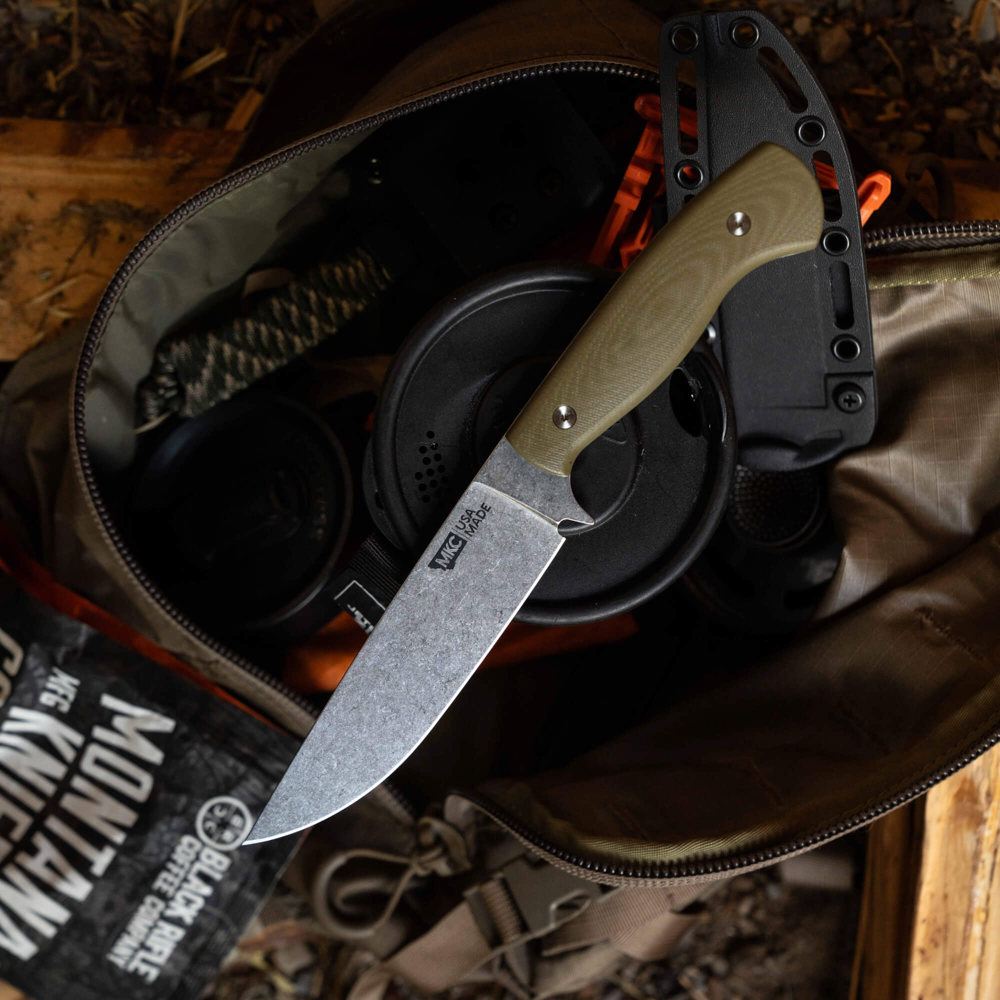 MAGNACUT SUPER CUB - DROP POINT HUNTER - OLIVE