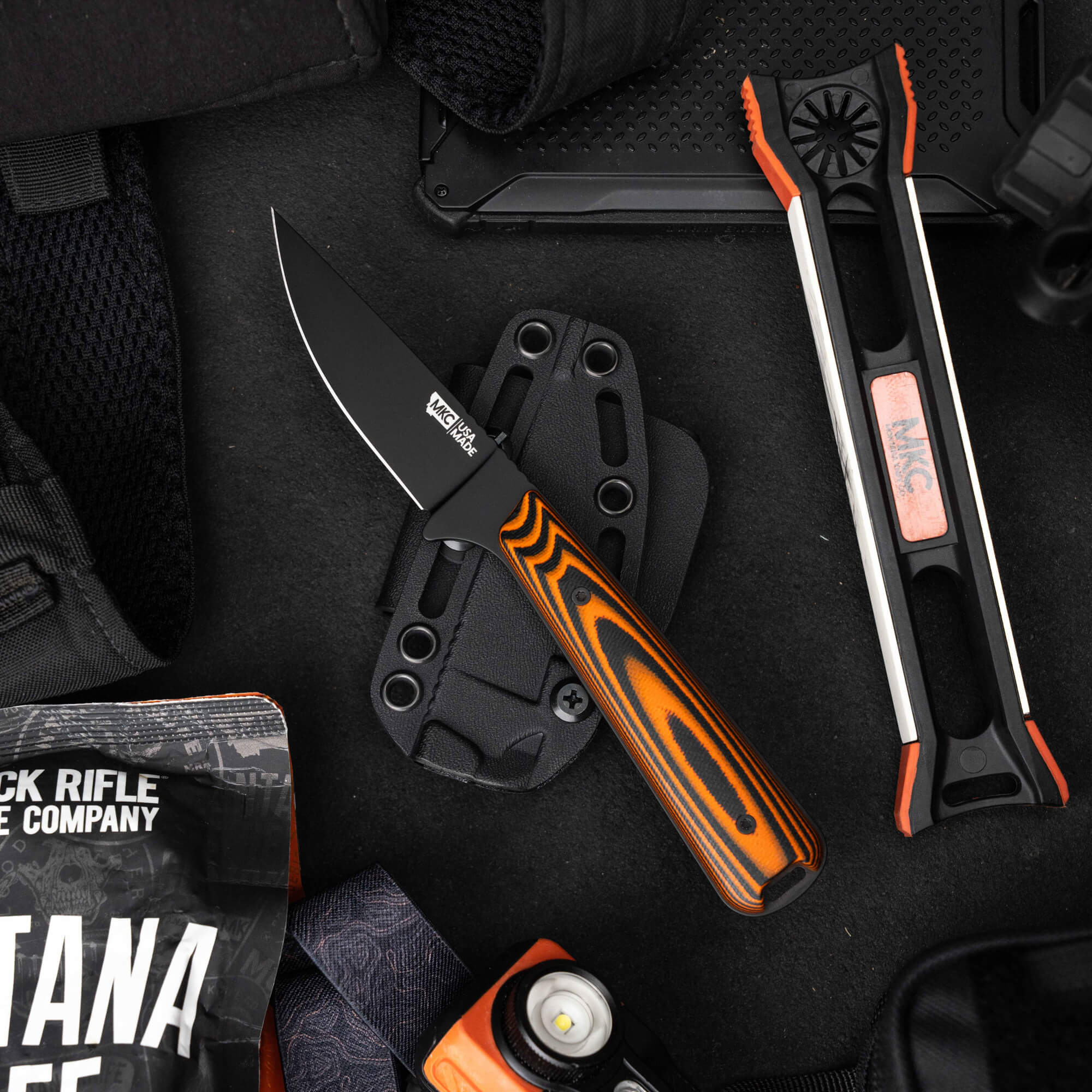 FLATTAIL - PVD - ORANGE & BLACK