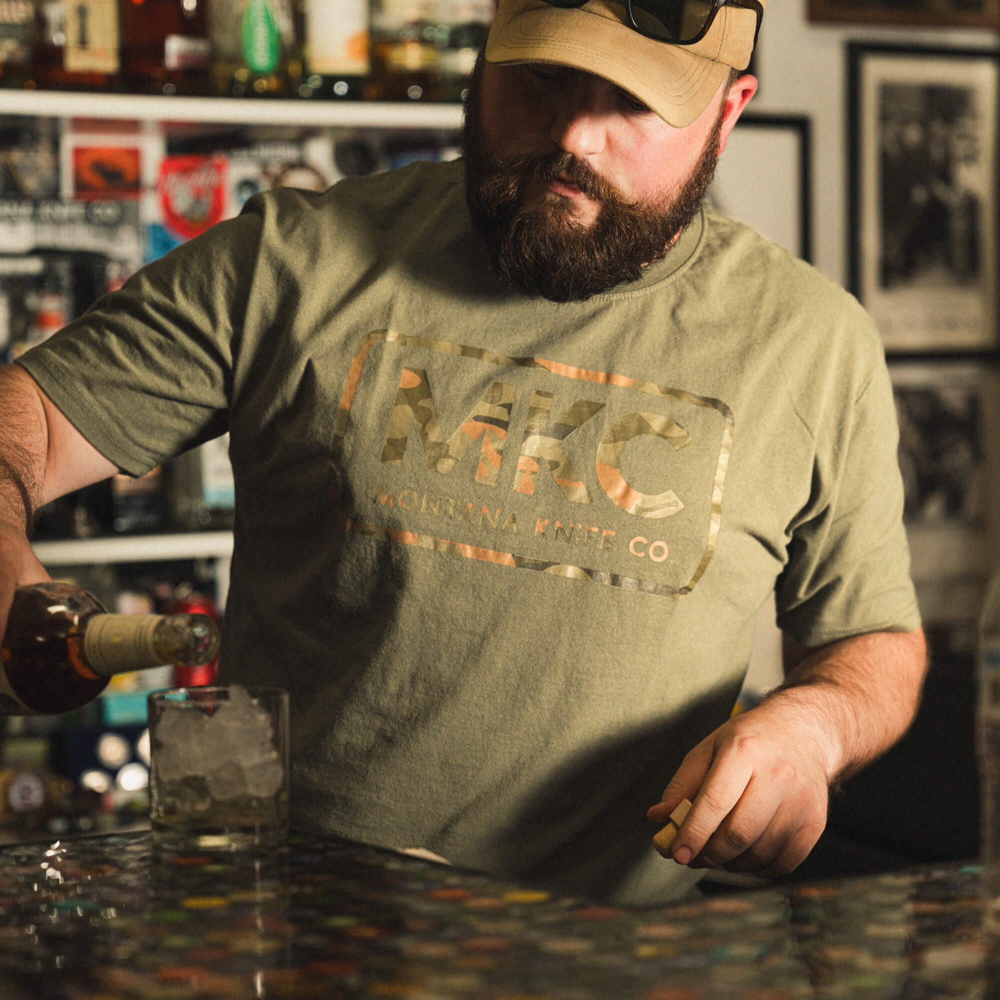 MKC LOGO TEE - OLIVE