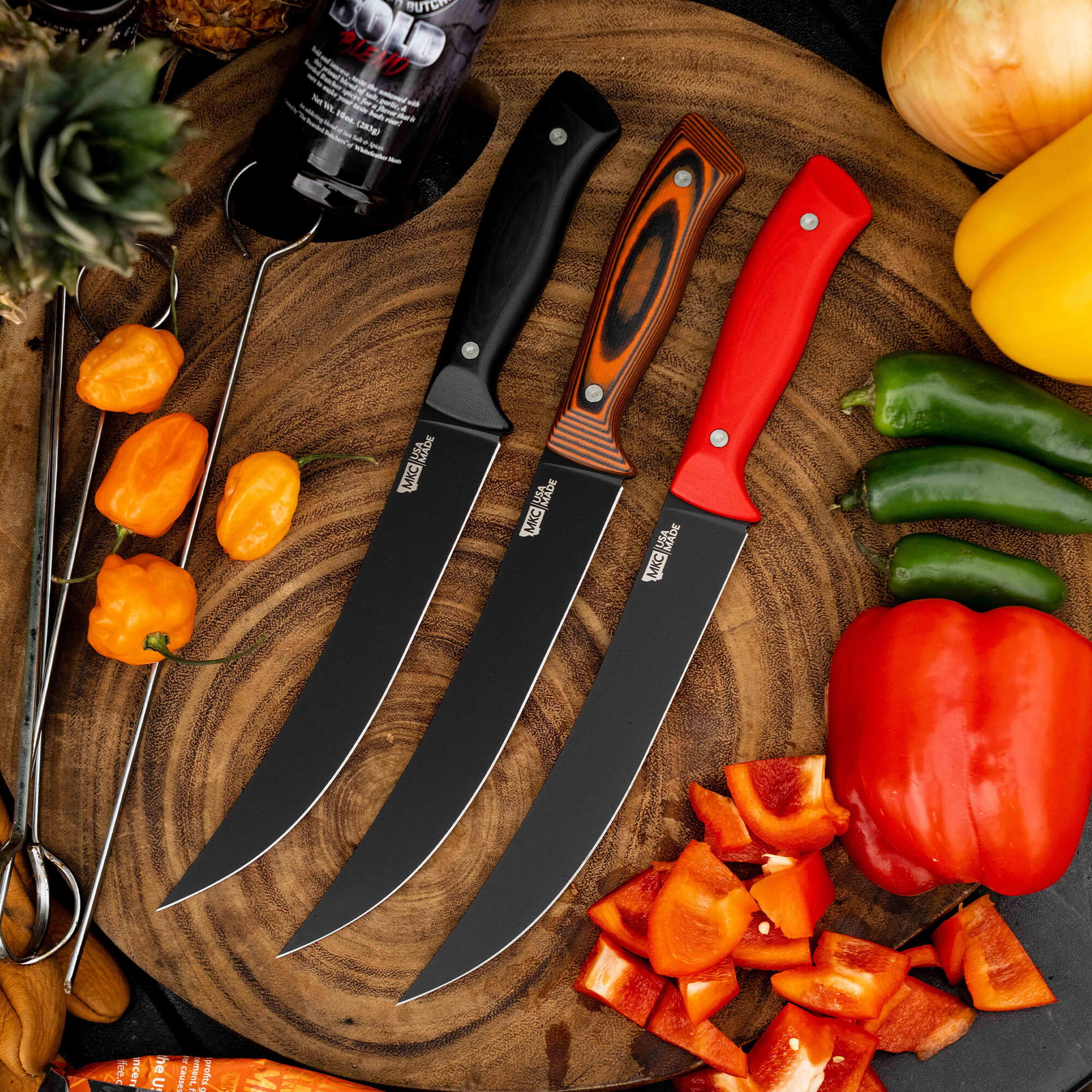 BREAKING BUTCHER KNIFE - PVD - RED