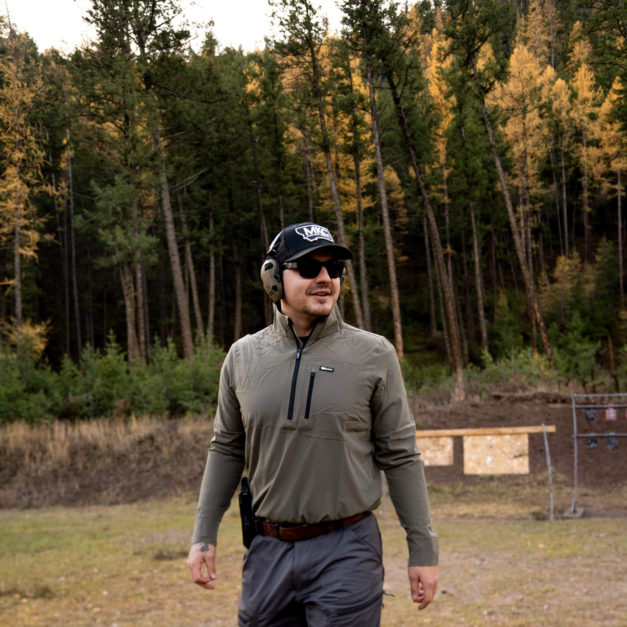 TACTICAL AIRLITE HALF-ZIP - OD GREEN