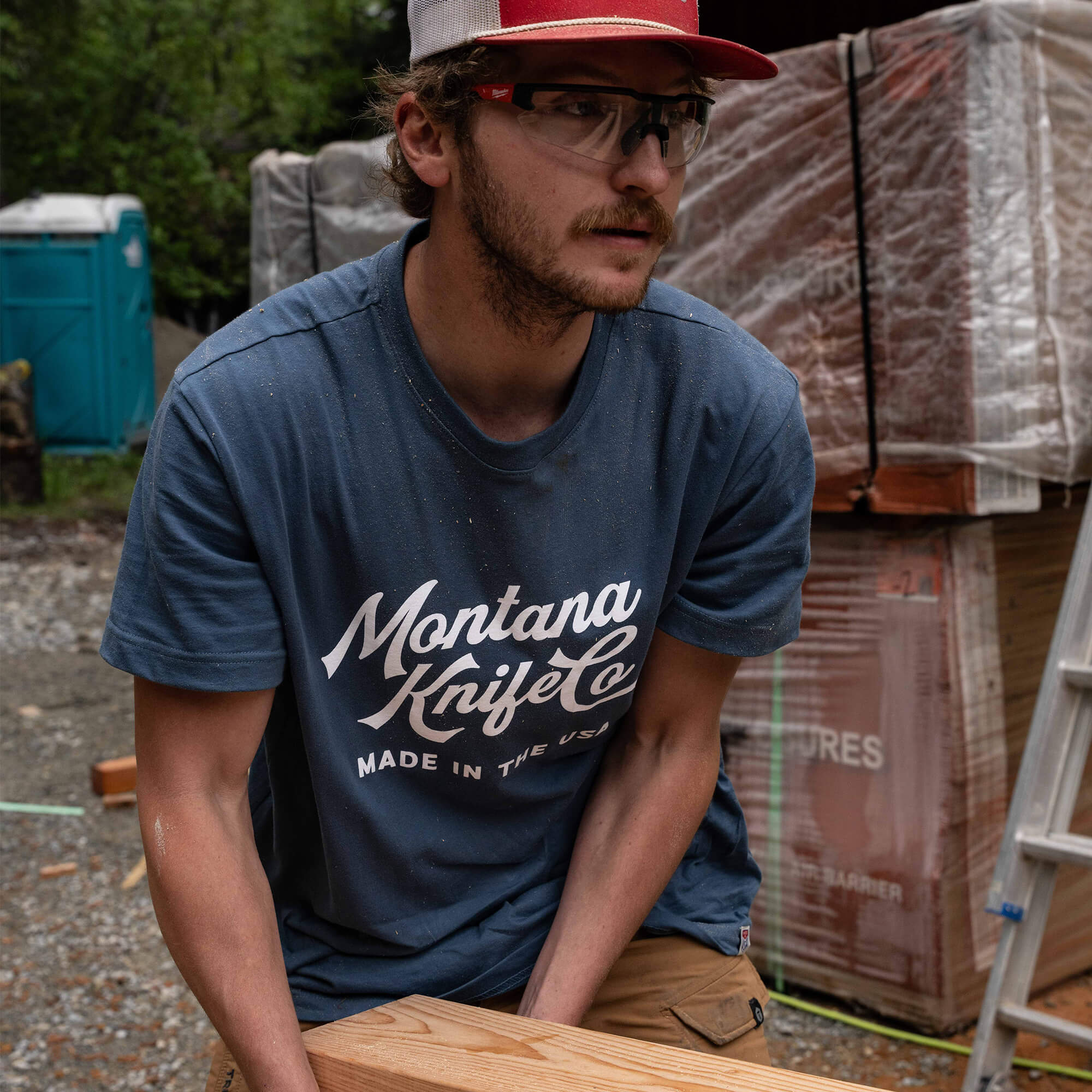 MKC HERITAGE TEE - USA MADE - GLACIER