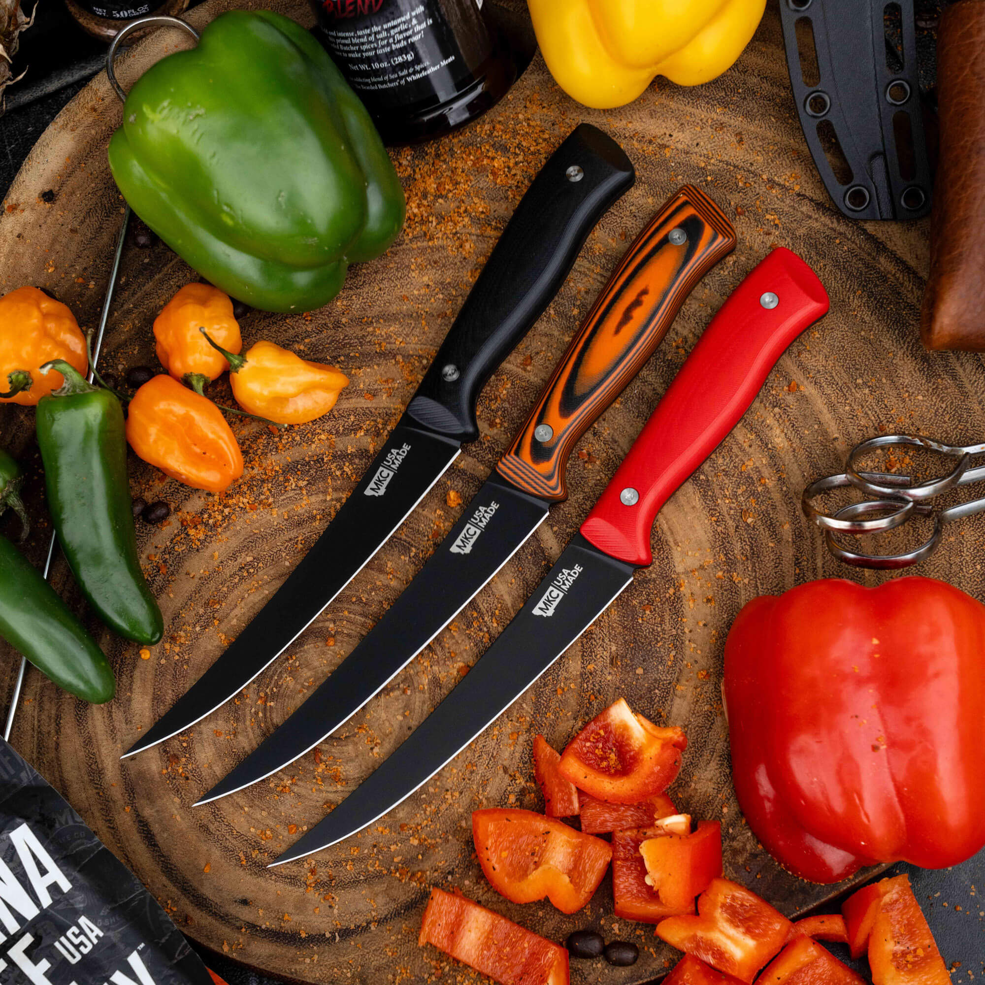 BONING BUTCHER KNIFE - PVD - ORANGE/BLACK