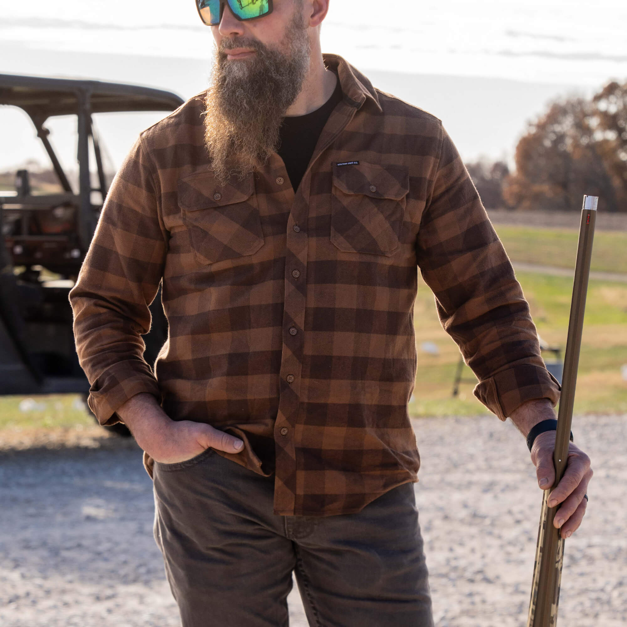 MKC HEAVYWEIGHT FLANNEL - DARK COYOTE