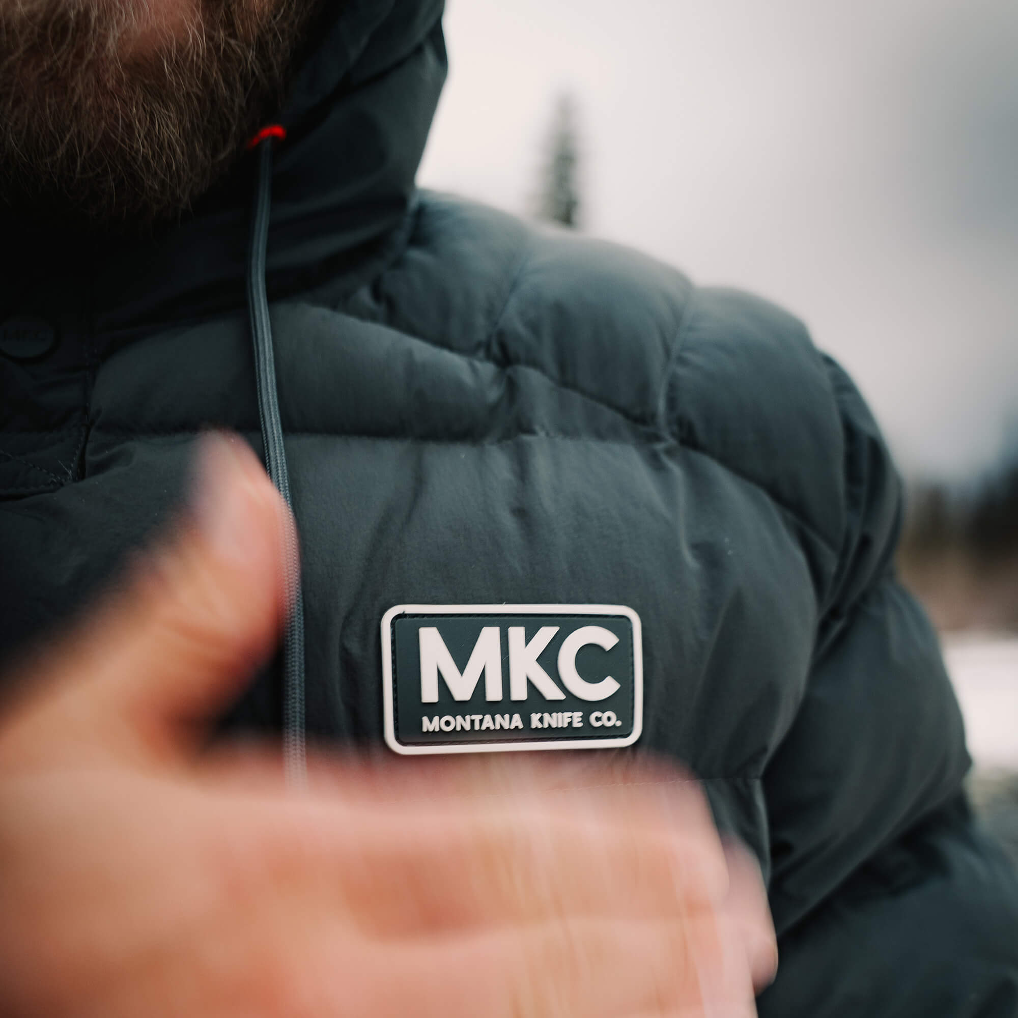 OBERLIN PULLOVER PUFFY JACKET - CHARCOAL