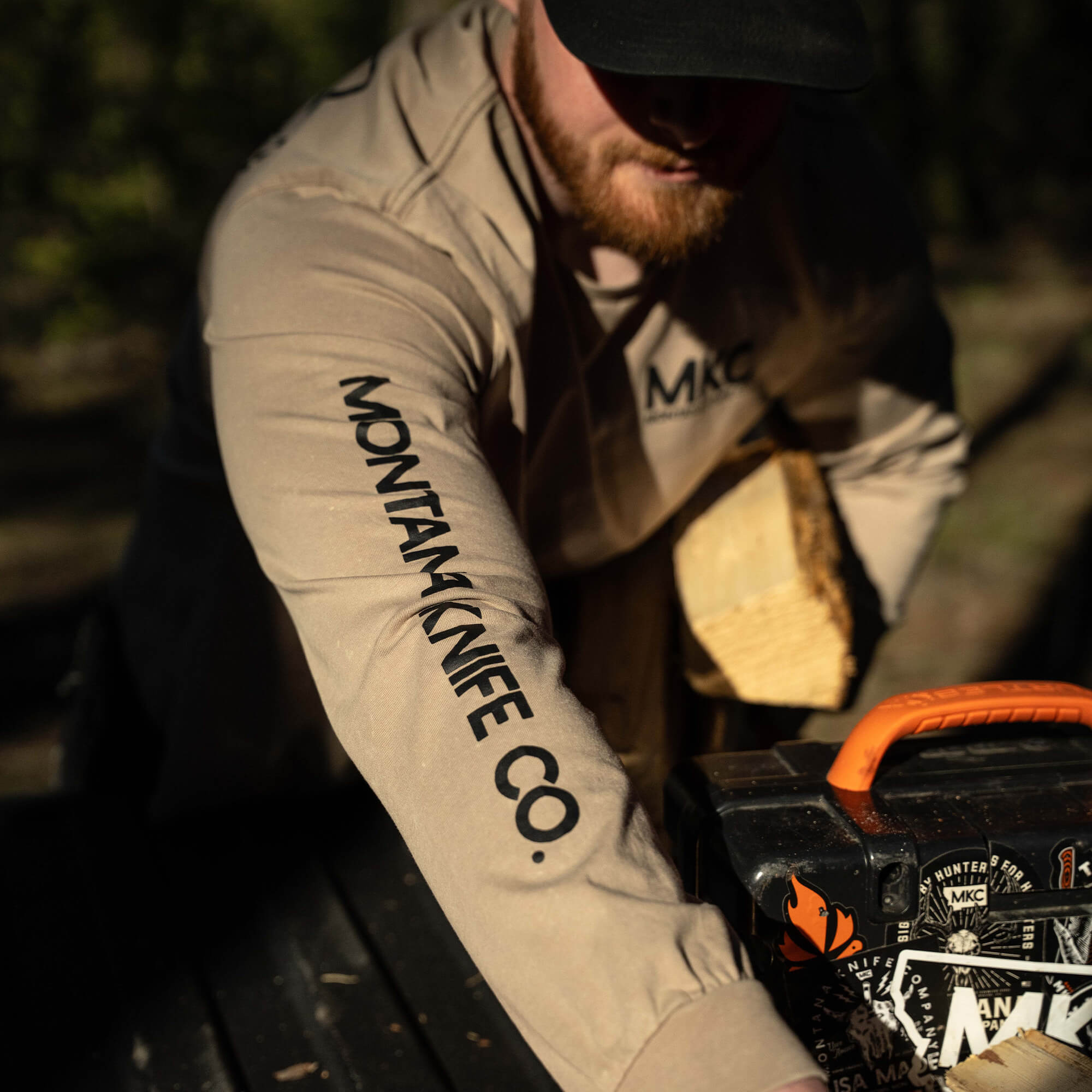 MKC STONEWASH LONG SLEEVE - QUICKSAND