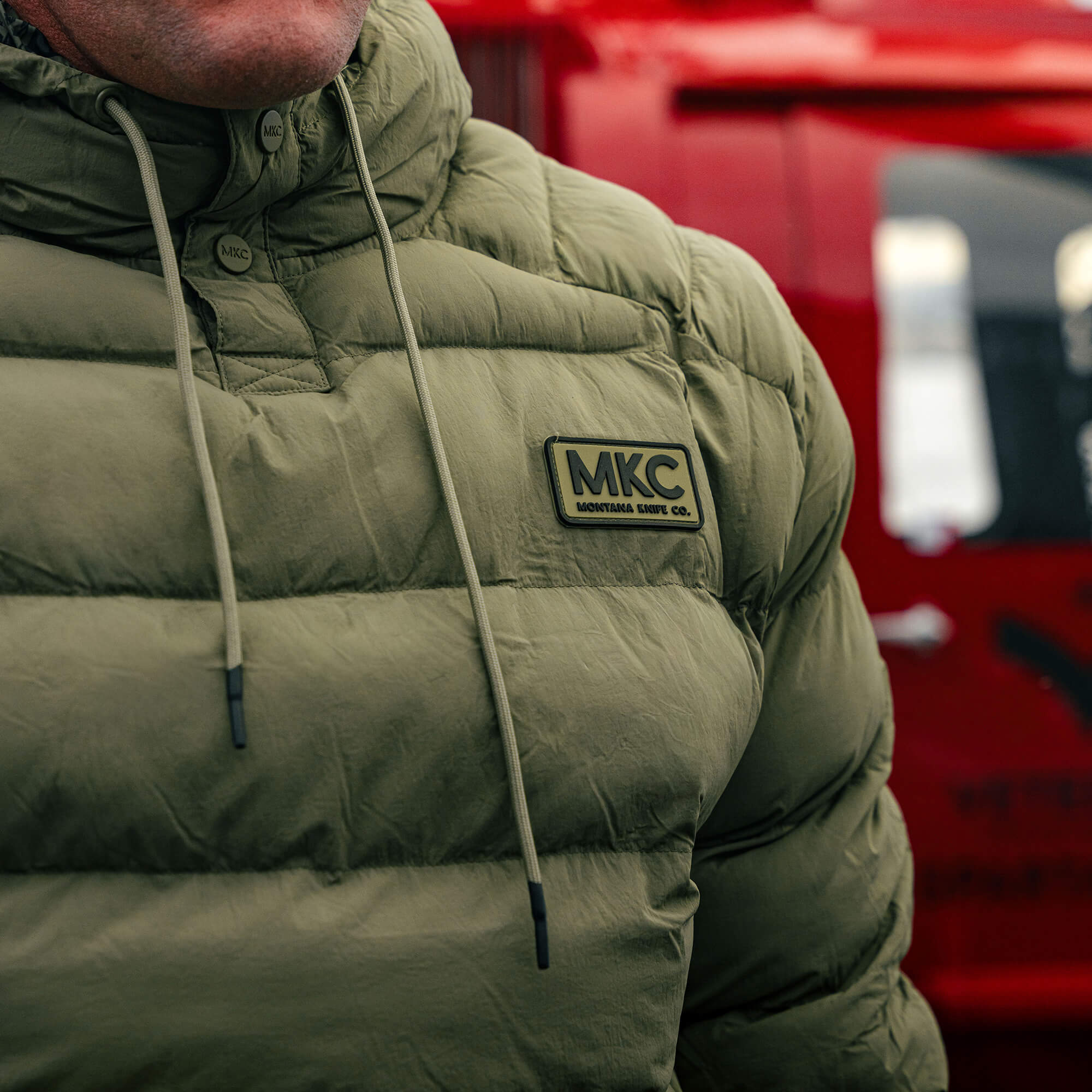 OBERLIN PULLOVER PUFFY JACKET - OLIVE